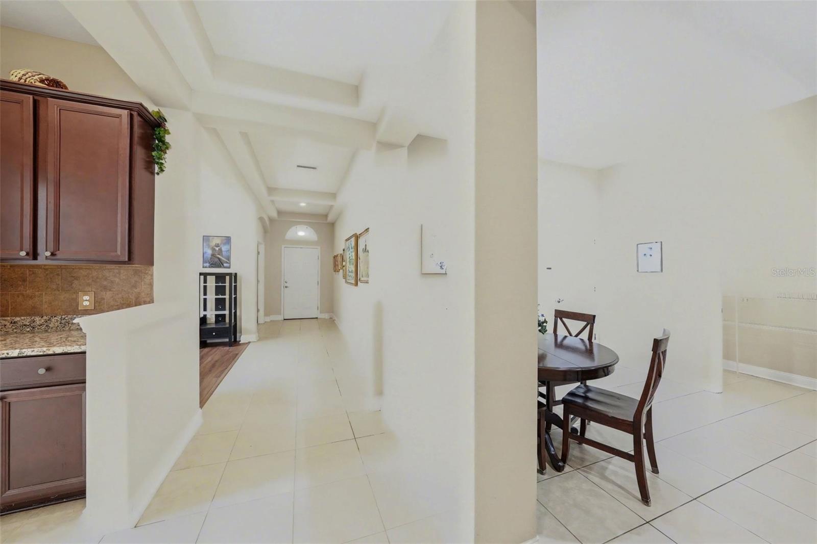 Nice view of entry hallway leading to Kitchen