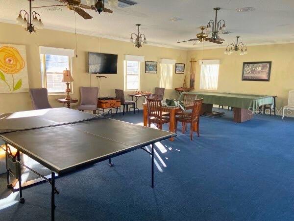 Community Game Room and gathering area.