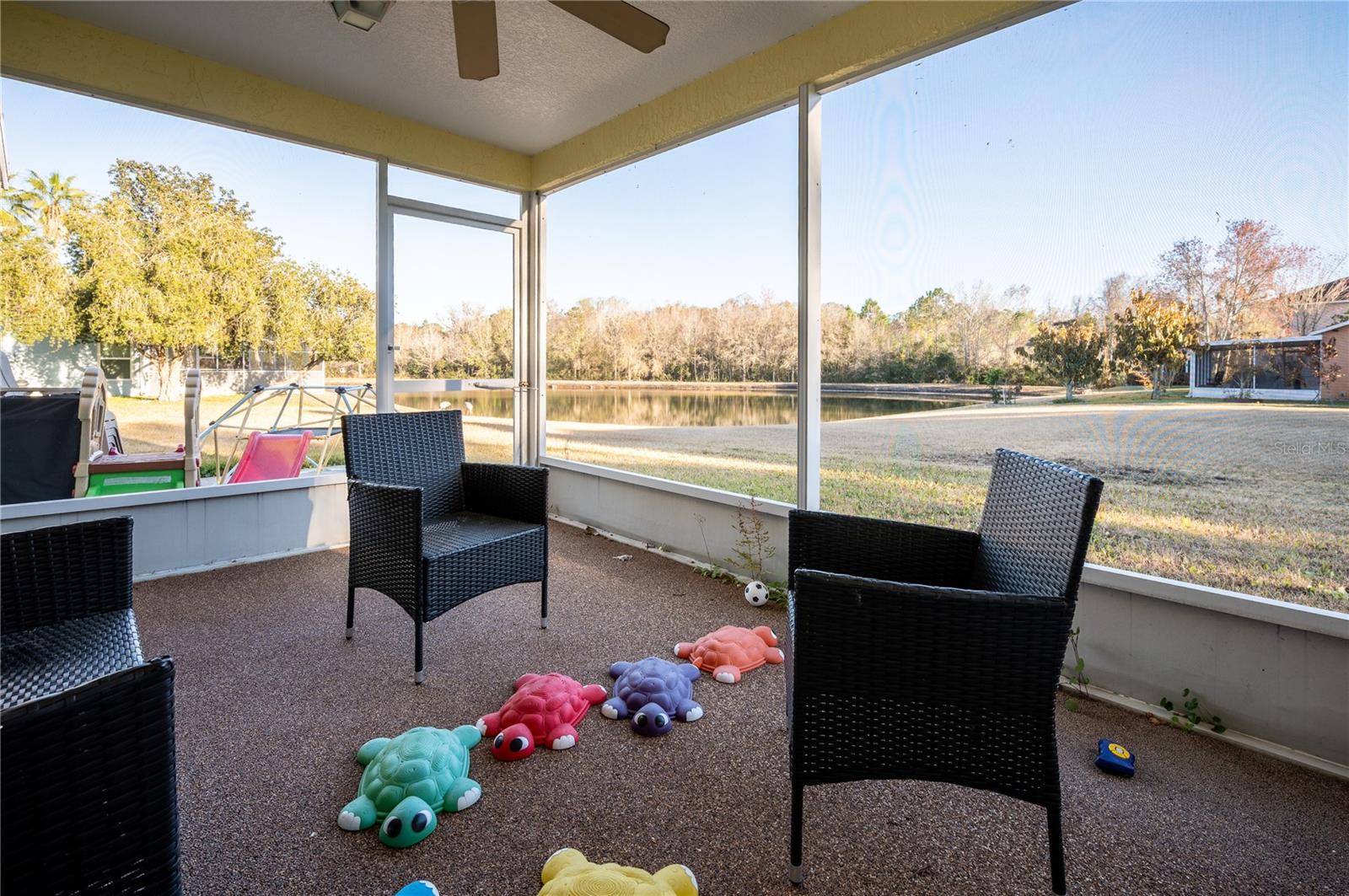 Screened and covered lanai