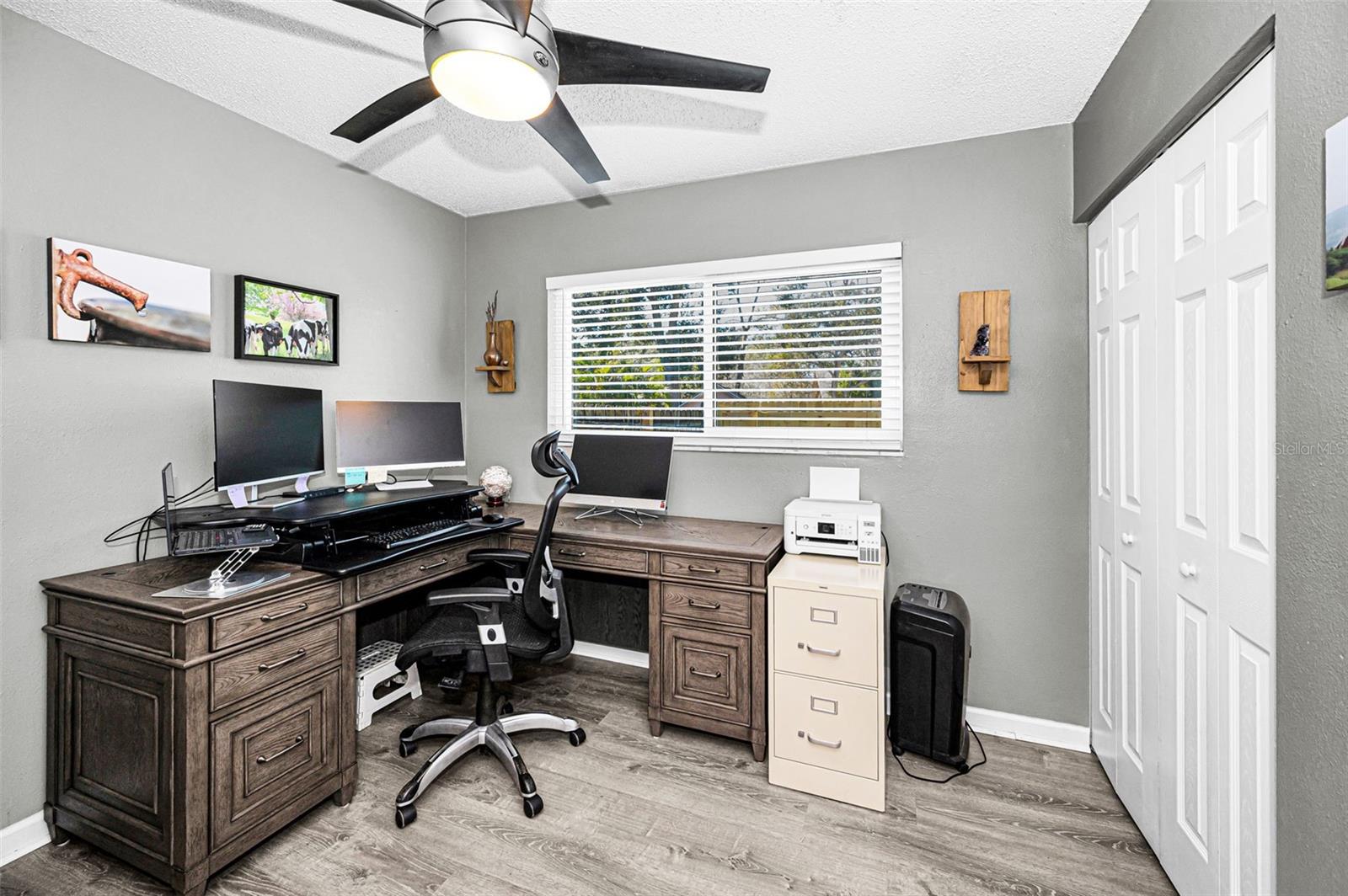 BEDROOM 2 PRESENTLY USED AS AN OFFICE