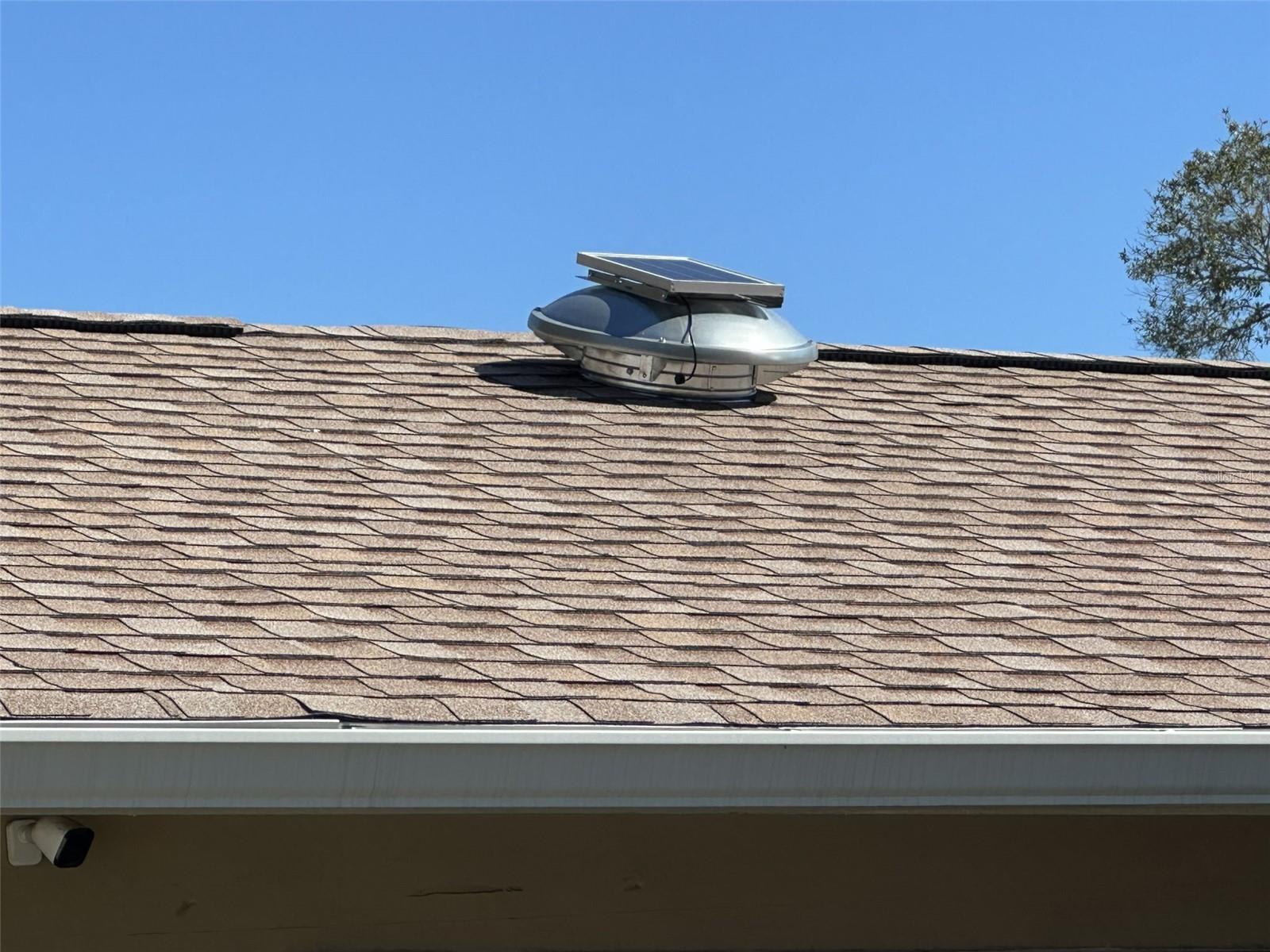NEW ROOF WITH SOLAR ROOF VENTS