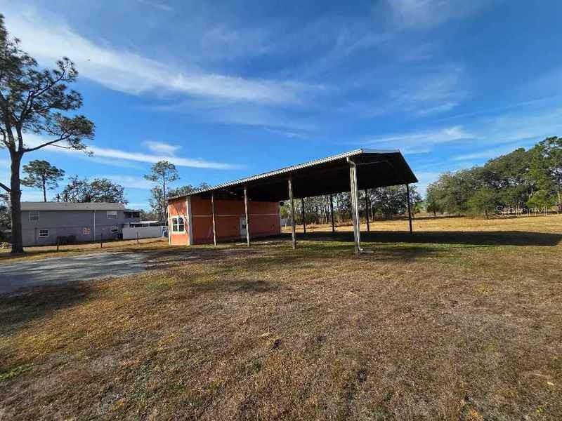 Detached Pole Barn with workshop