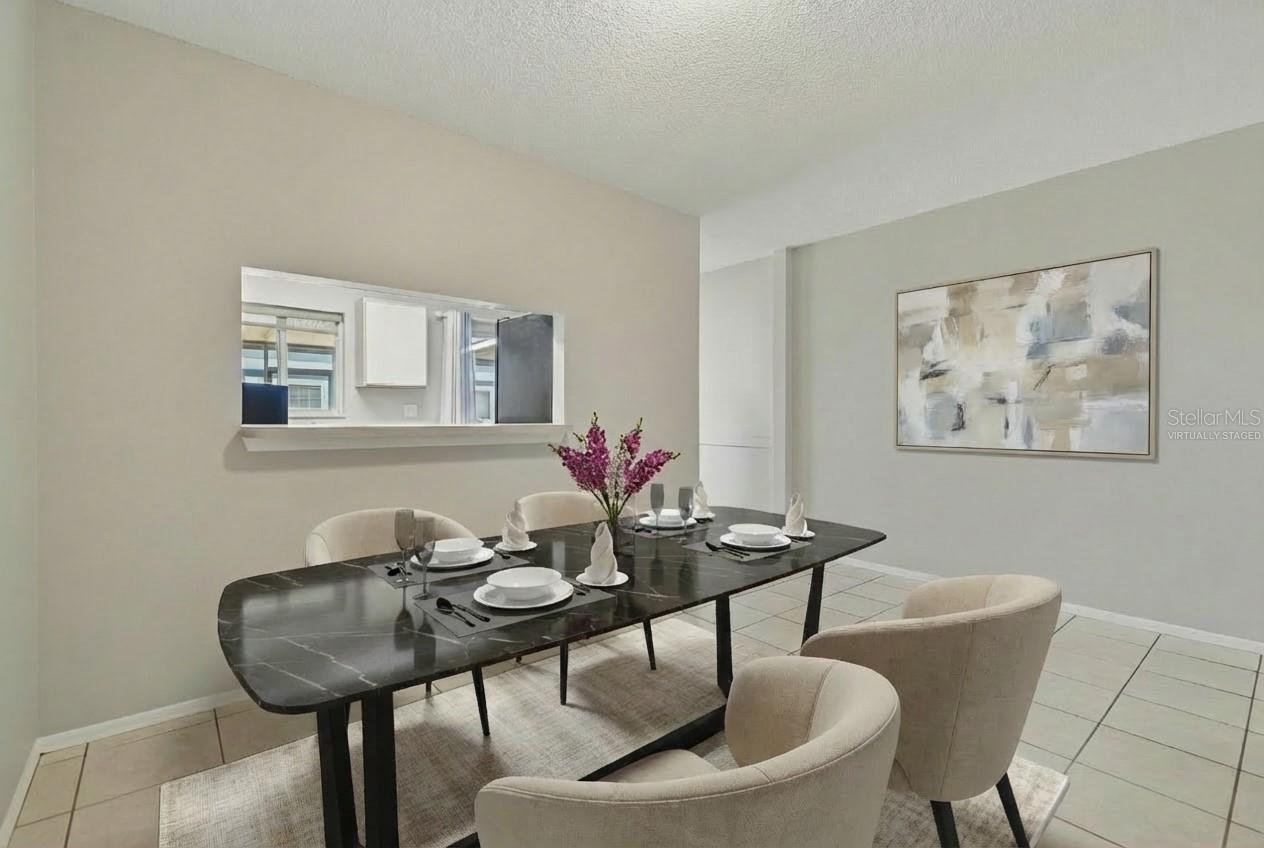 Virtually Staged Dining Room