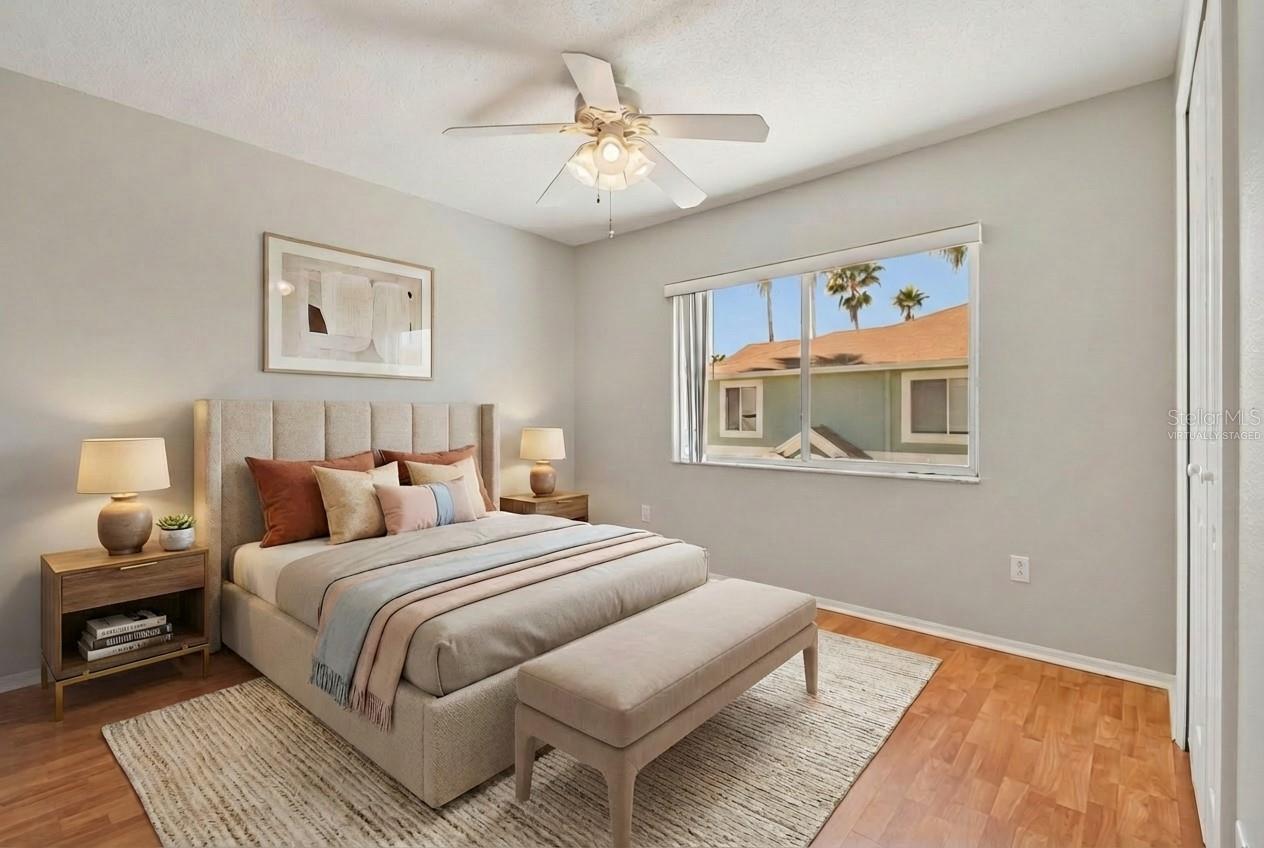 Virtually Staged Second Bedroom