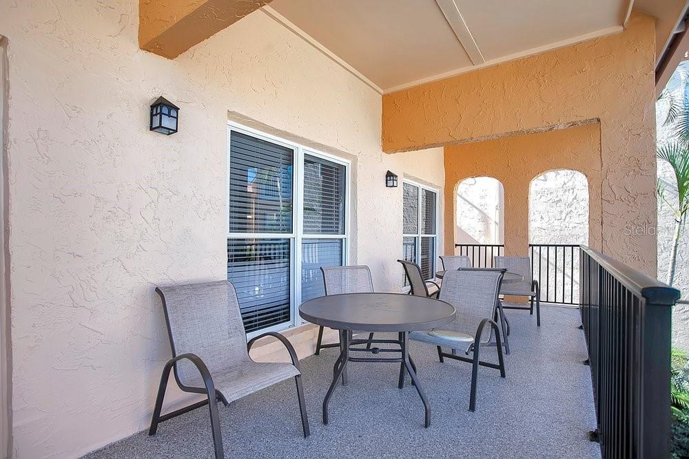 Porch at clubhouse