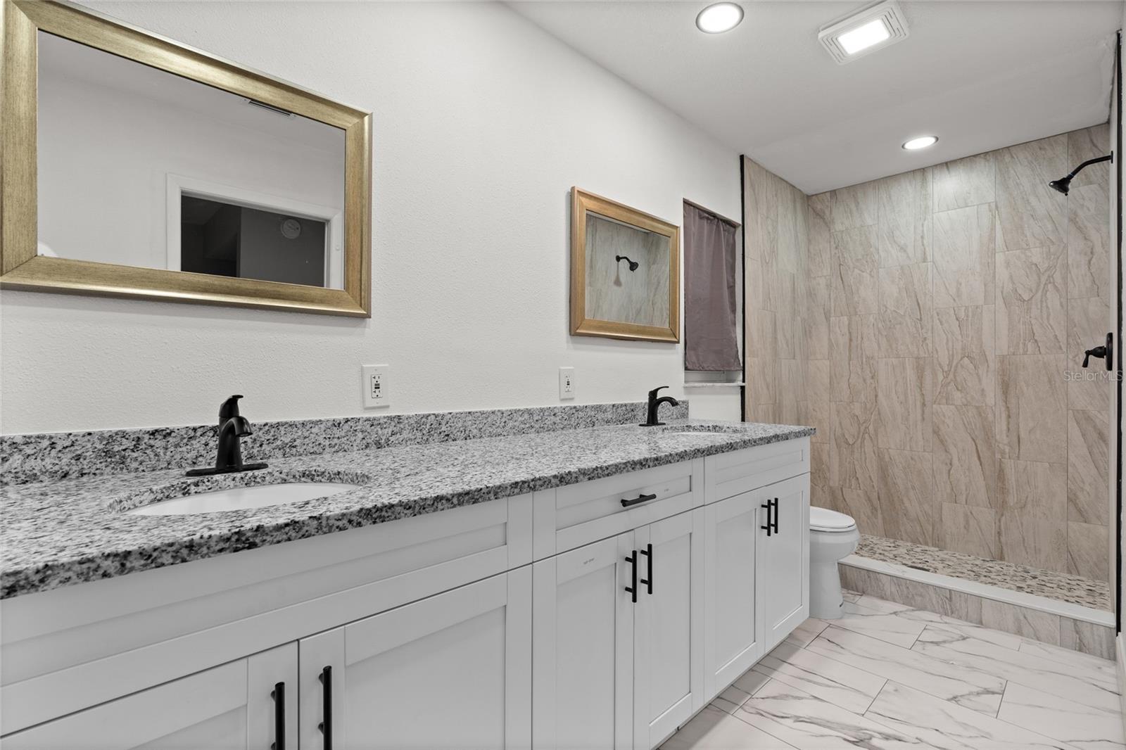 Primary Ensuite Bath - Remodeled 2026 - New shower and tile floor