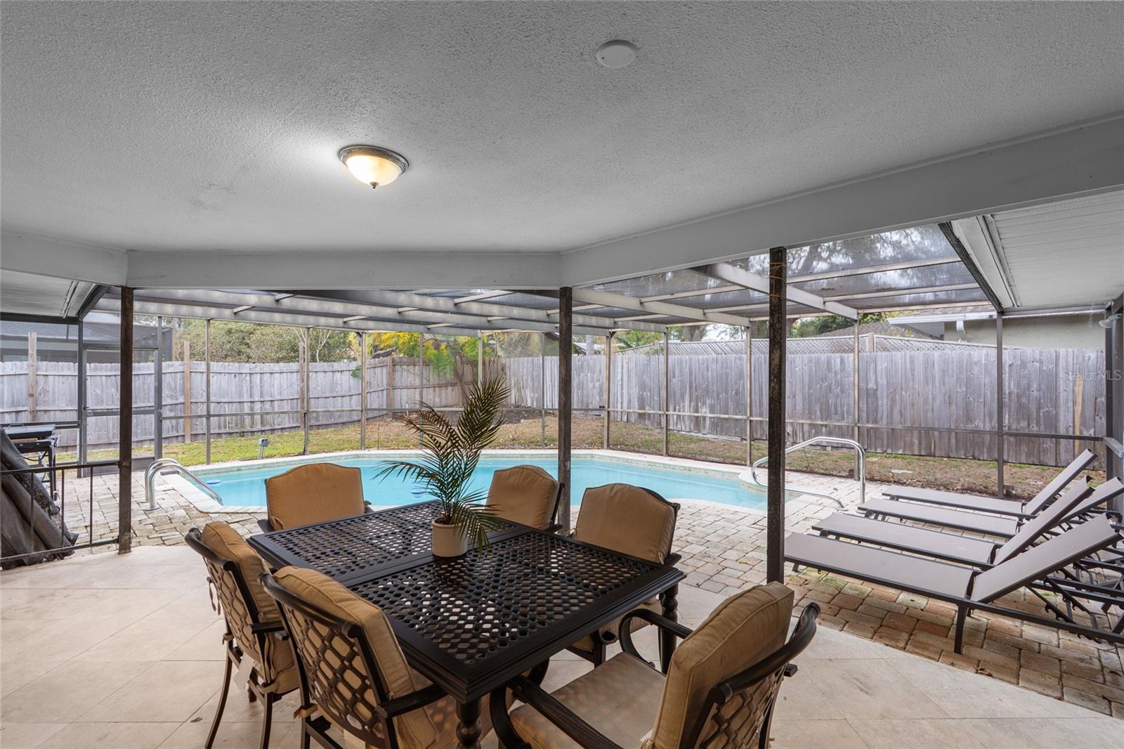 Pool Patio w/ patio furniture
