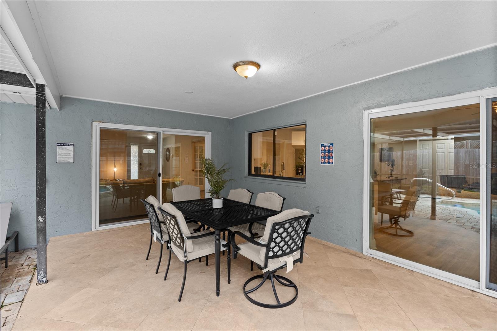 Pool Patio w/ patio furniture