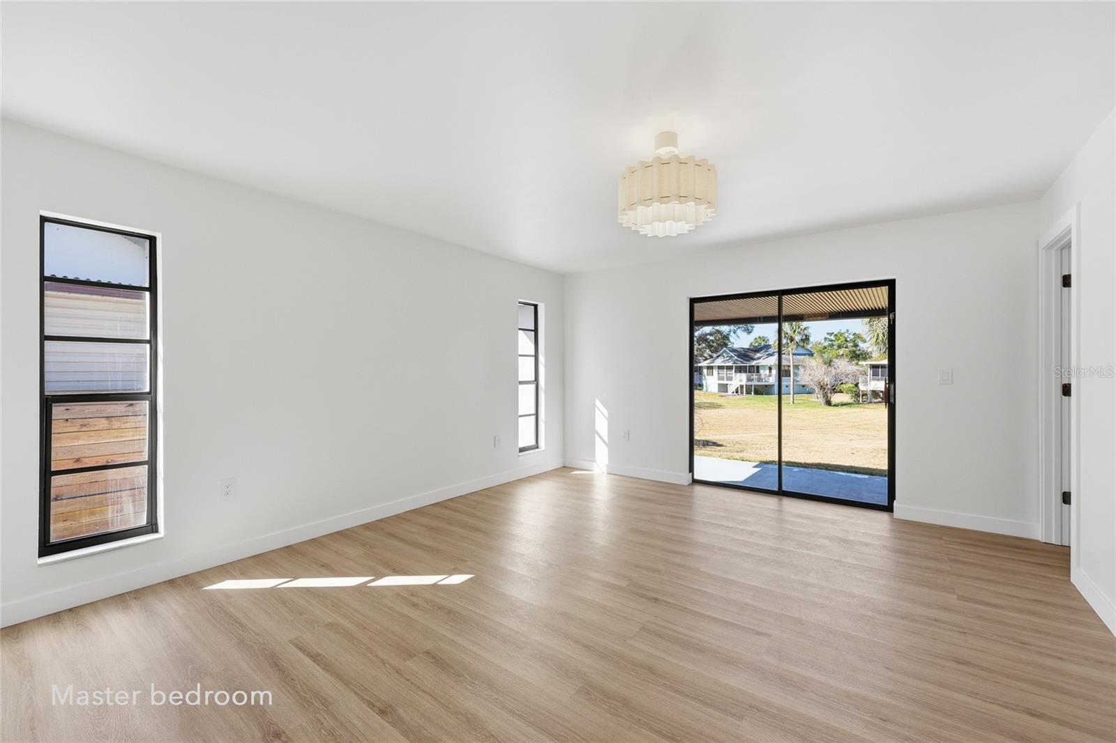 Expansive primary bedroom