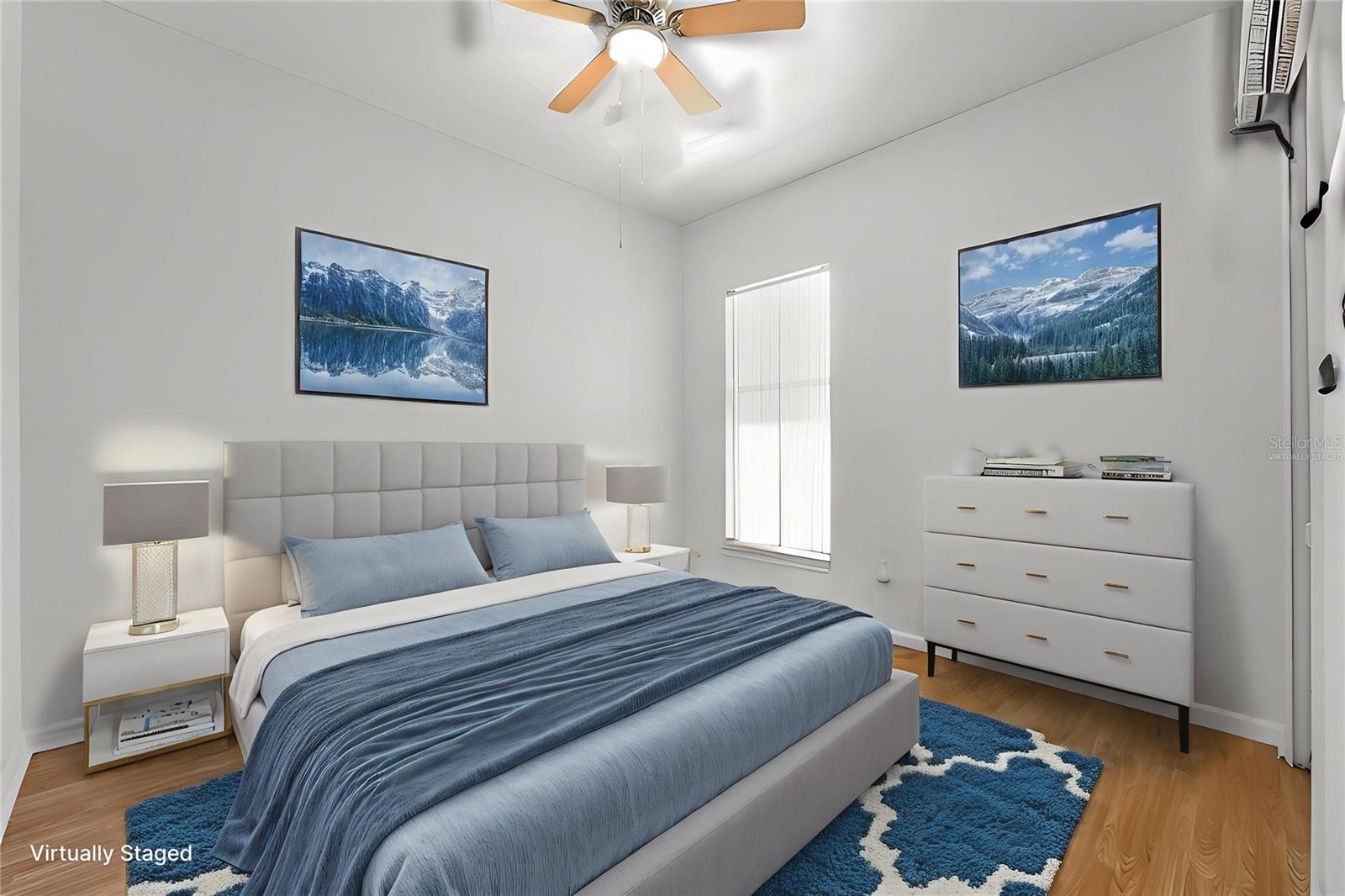 virtually staged 2nd bedroom