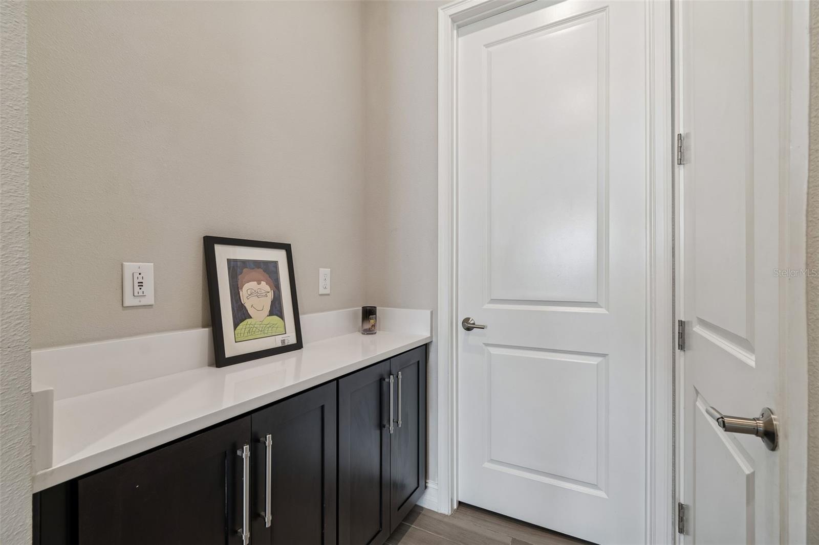 Entry hall from garage