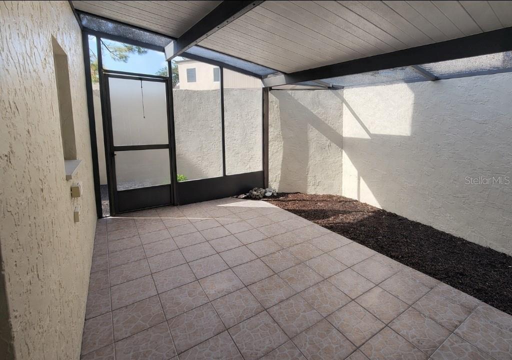 Patio off living room