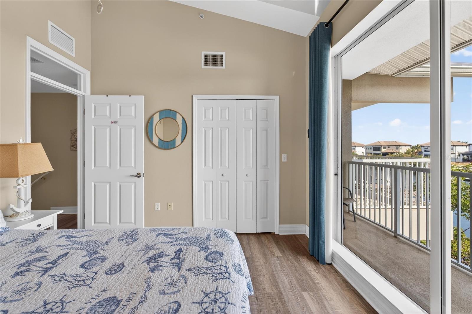 Bedroom 1 with private balcony