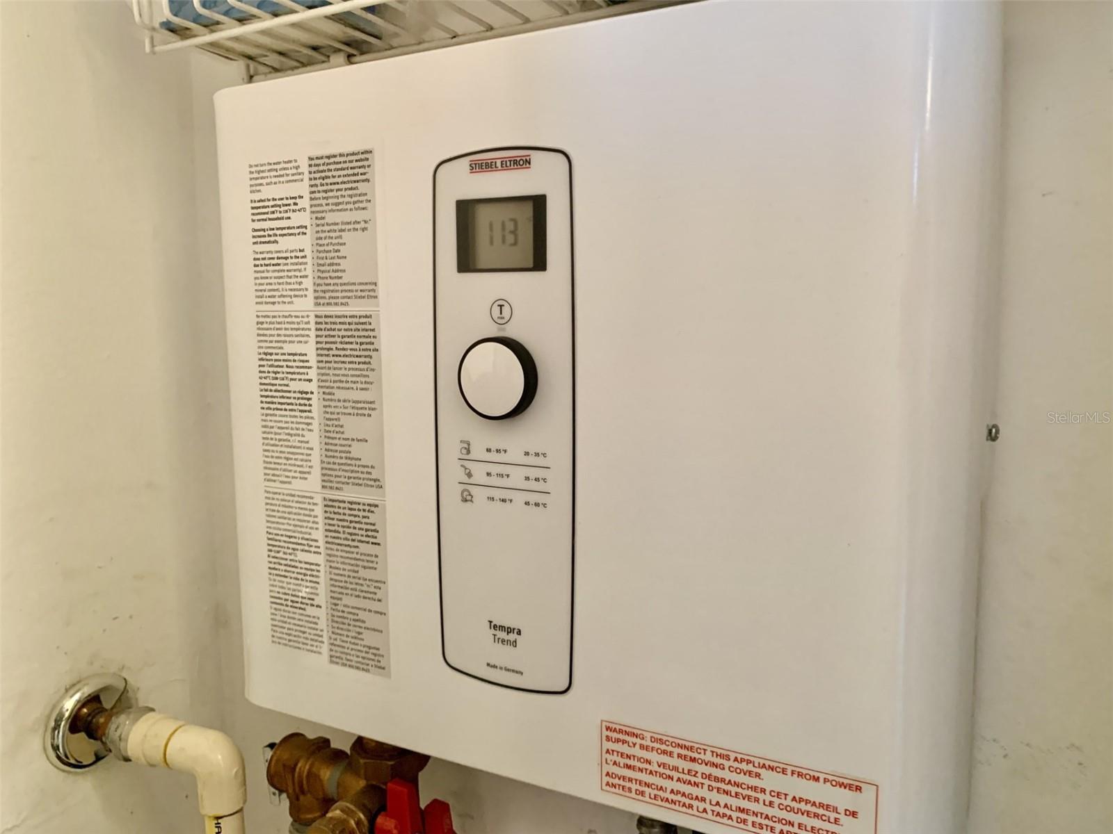 On demand water heater