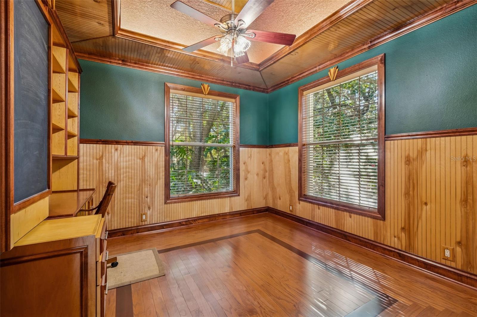 Office with built-in Murphy bed