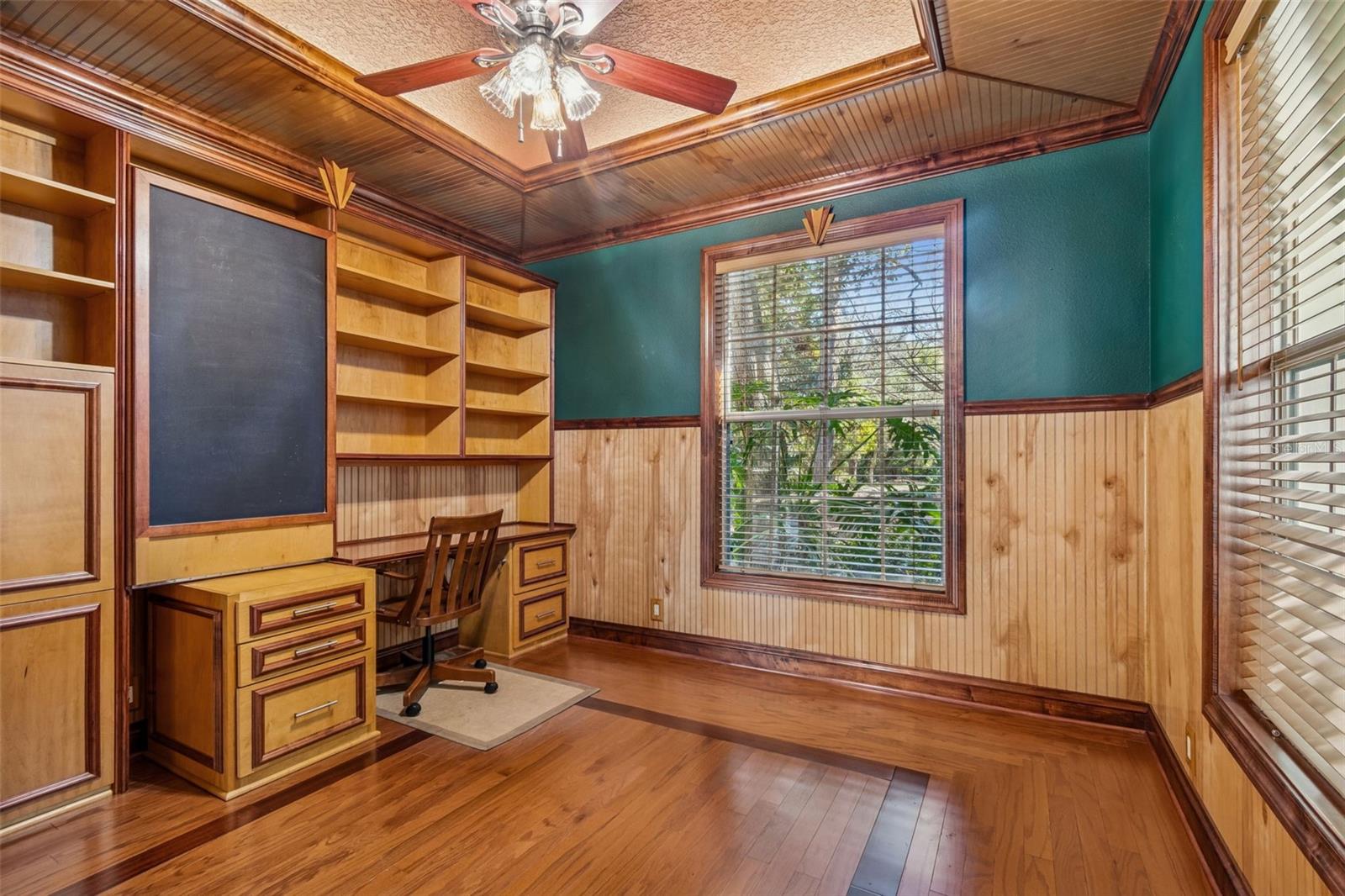 Office with built-in Murphy bed