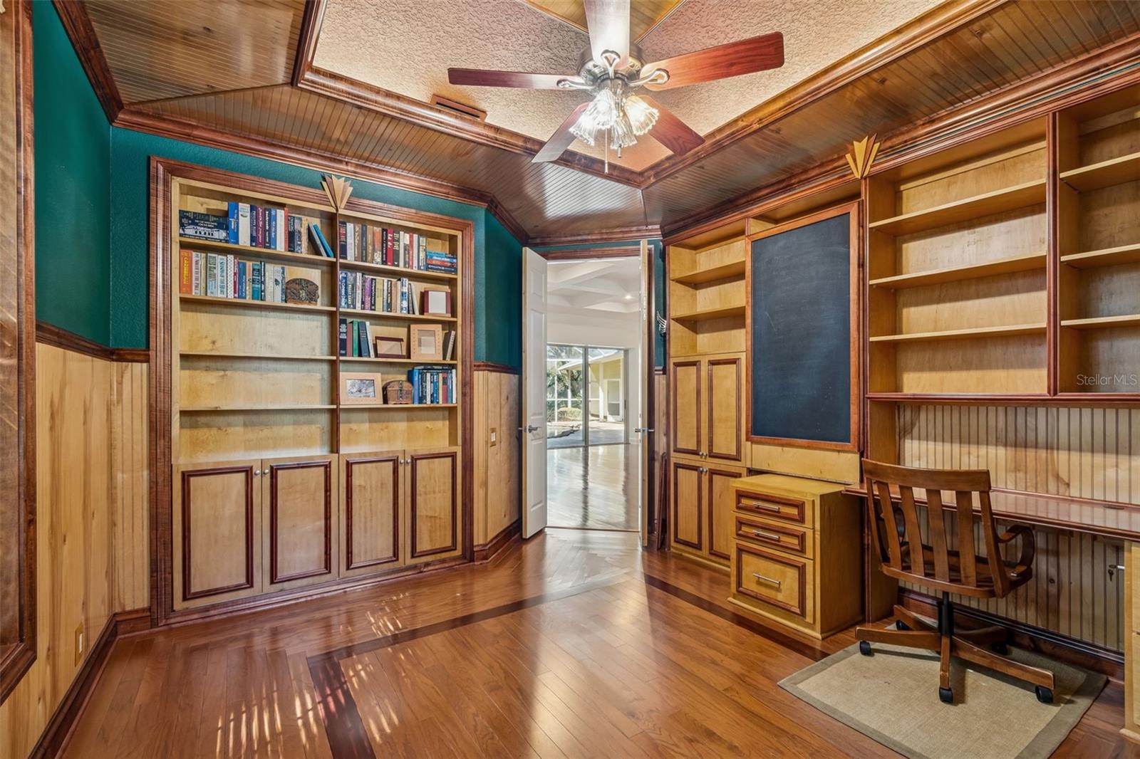 Office with built-in Murphy bed