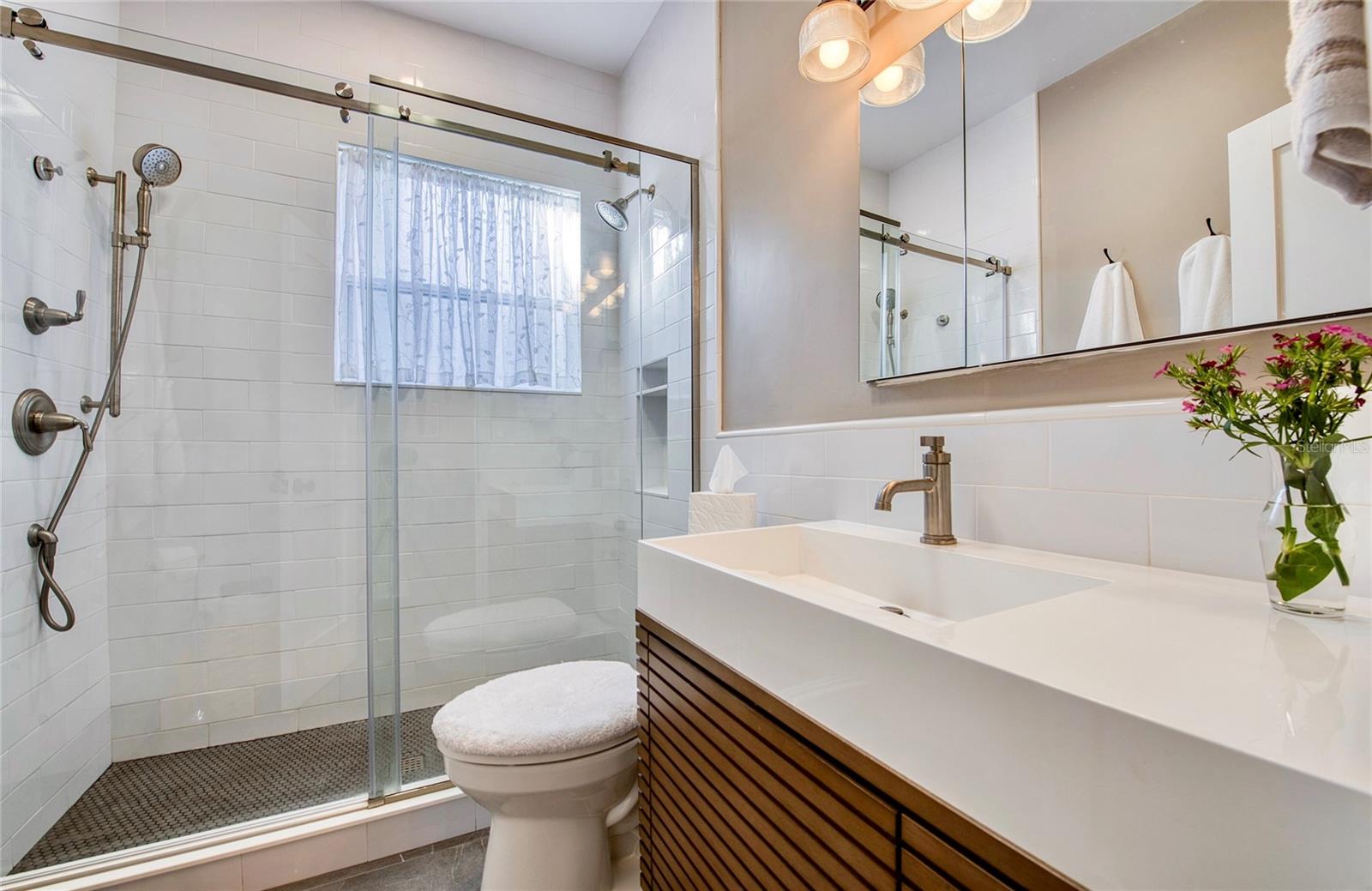 Bathroom has been meticulously updated, inviting you to relax and indulge from day one.