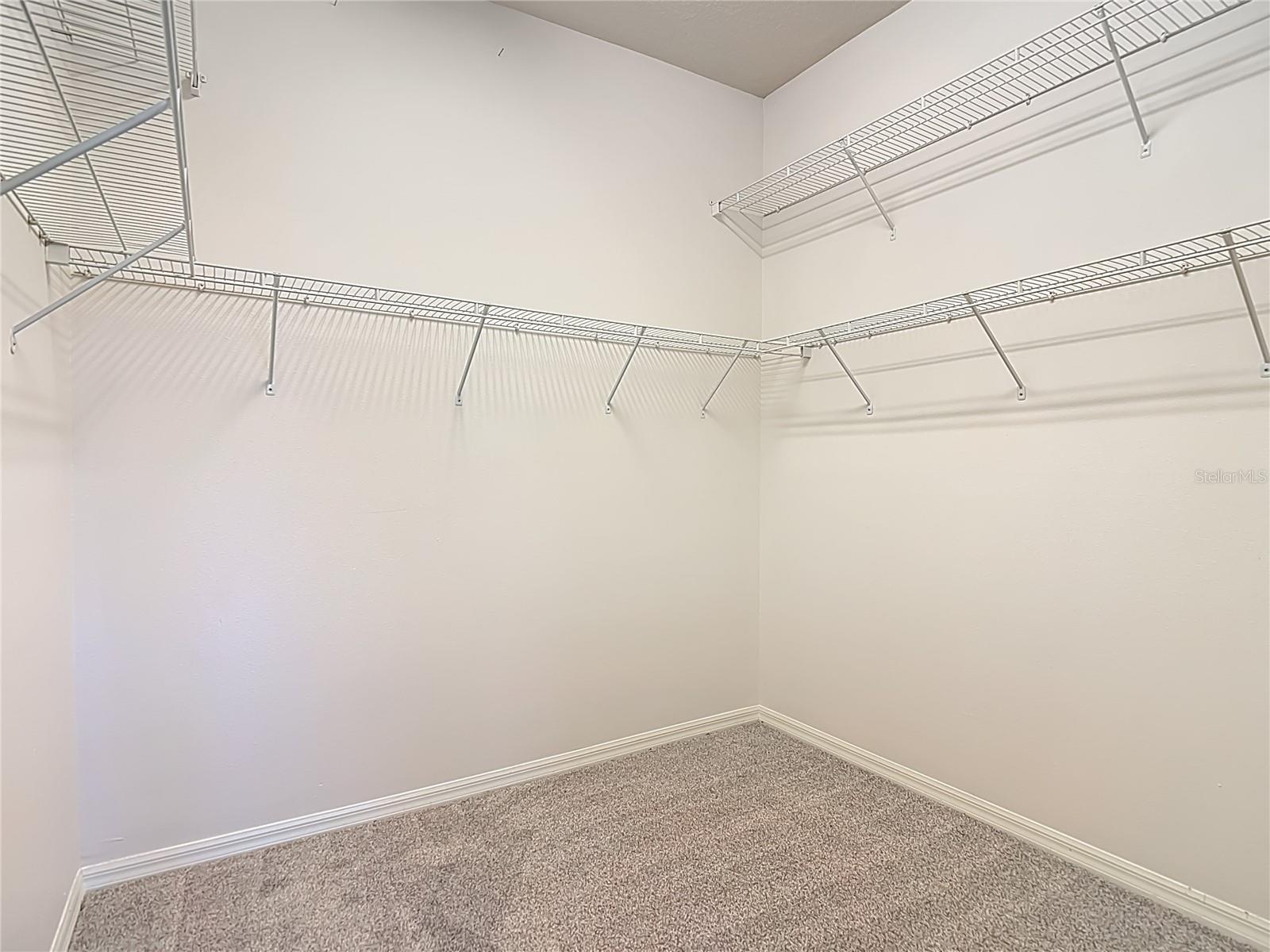 Primary walk in closet