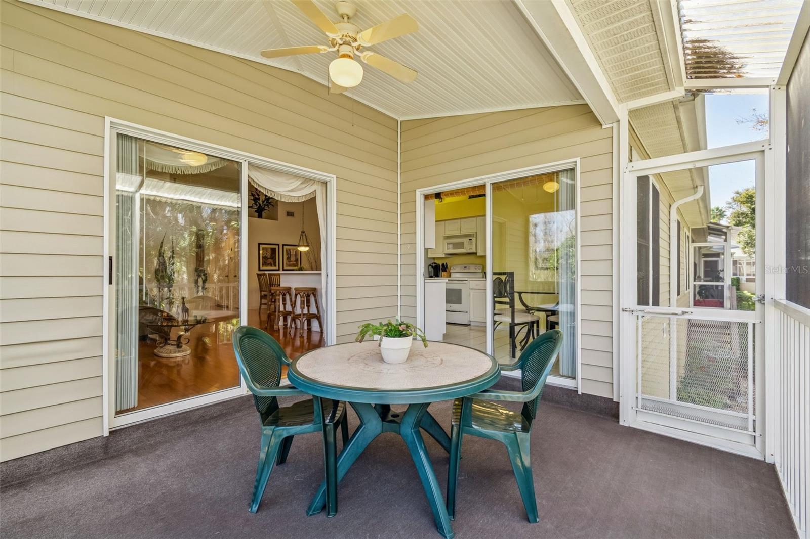 Lanai off of both living room and kitchen