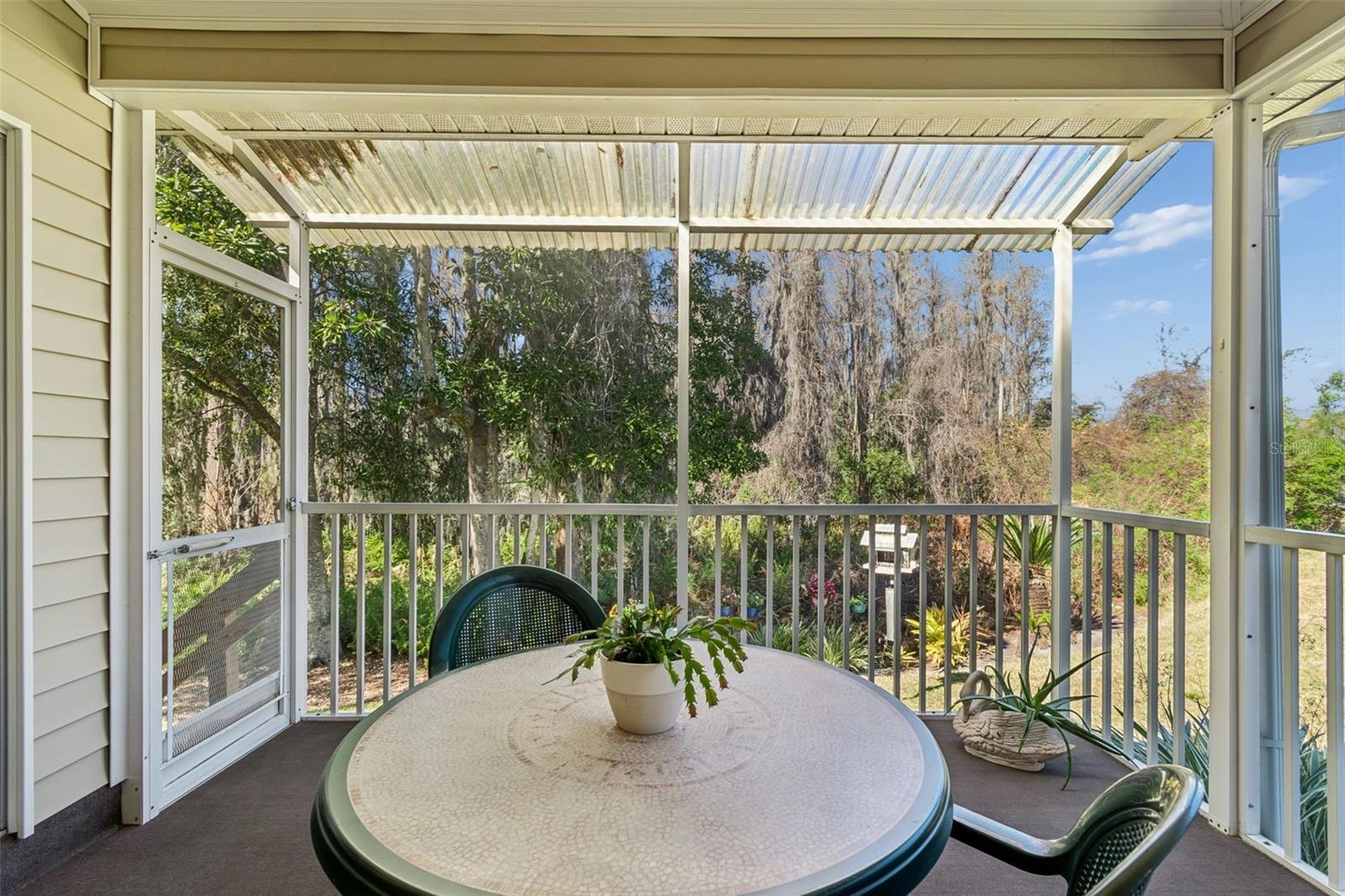 Enjoy the birds and squirrels in your wooded backyard