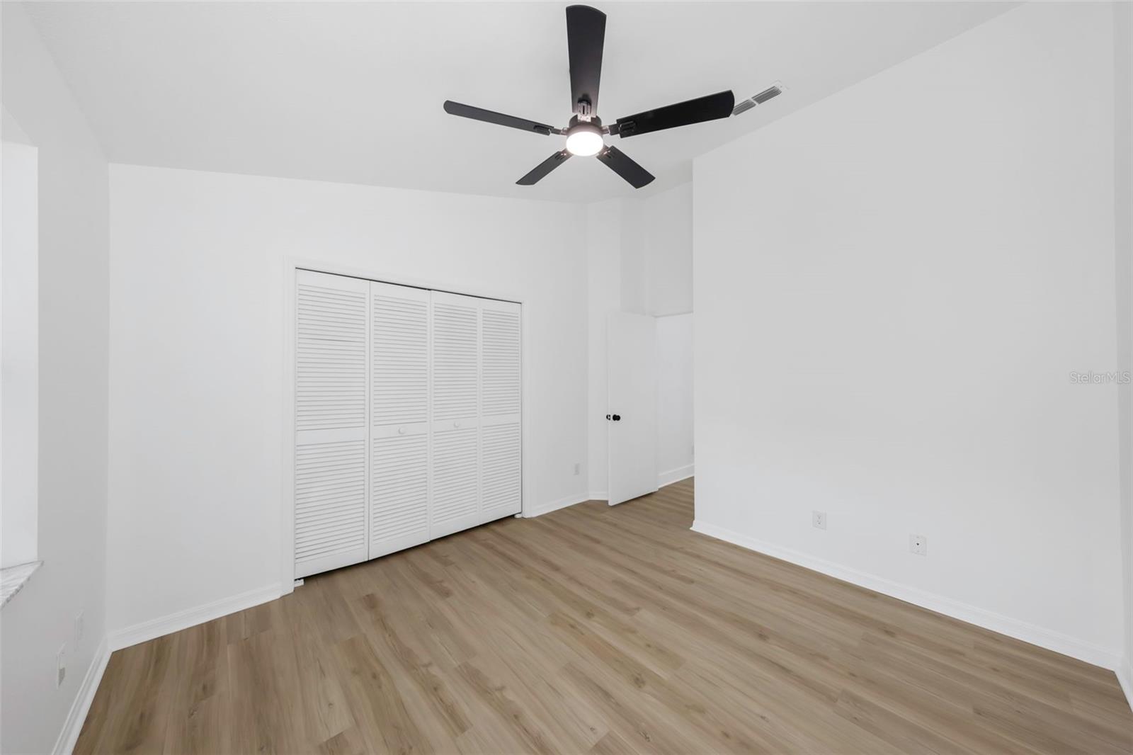 Dual closets, new fan