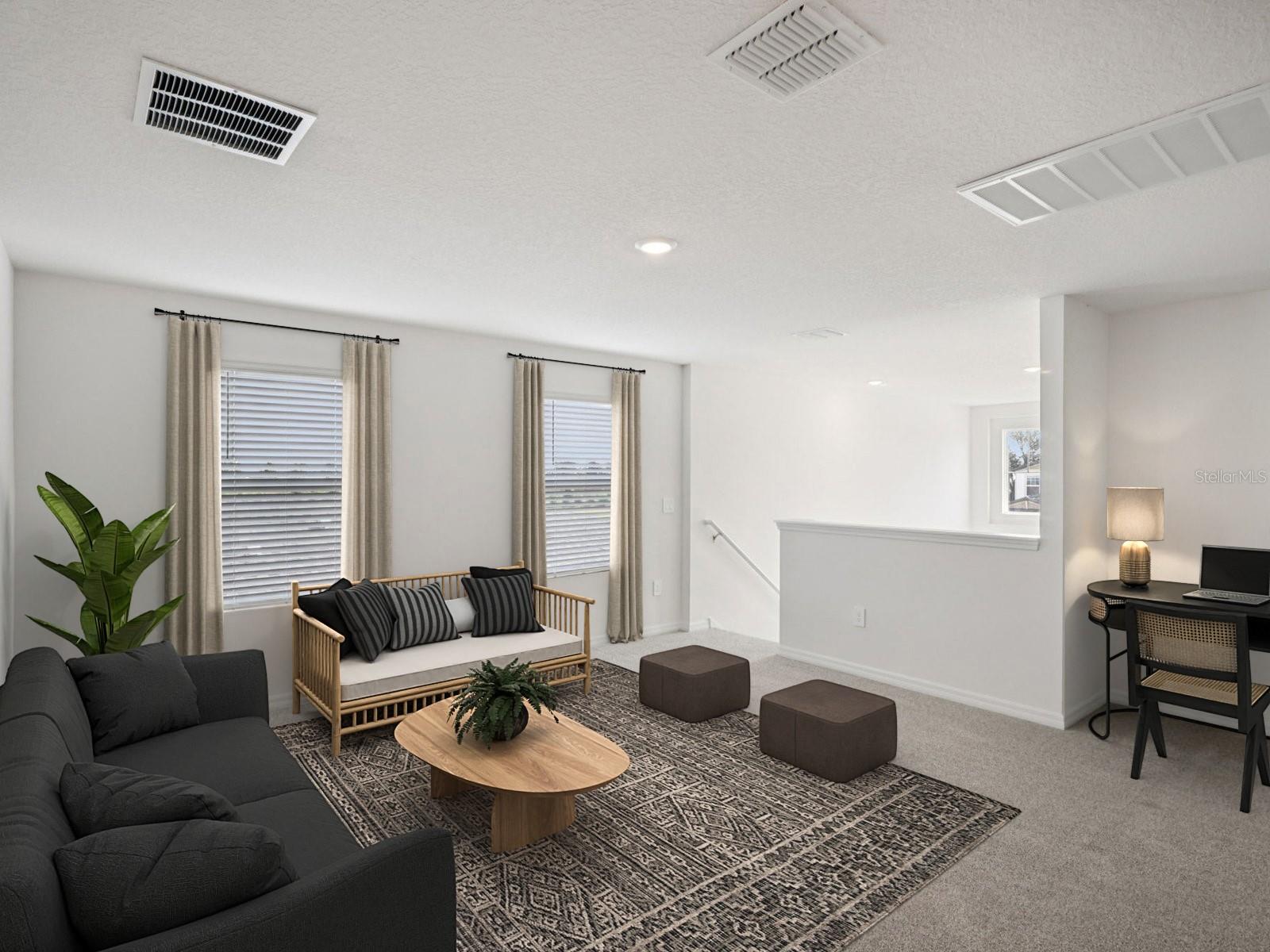 Interior photos are not of the actual home but are photos of the builder home with same floorplan with similar interior finishes and features. Photo uses virtual staging.