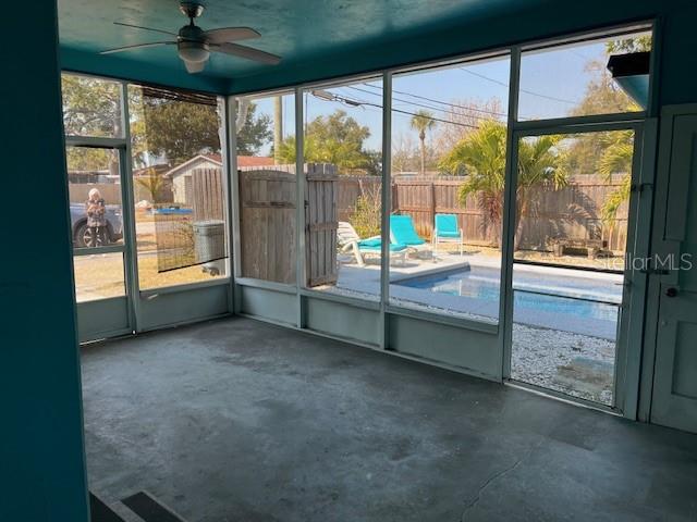 Enclosed carport/patio