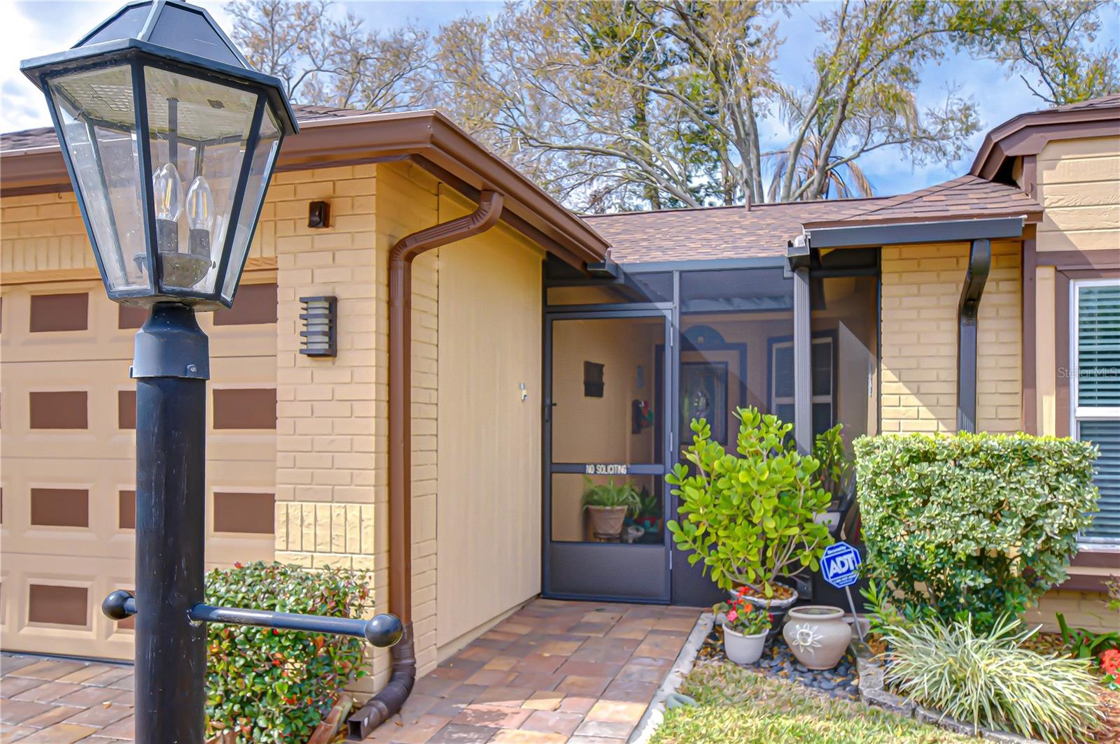 Front Door to Screened Portico Entry