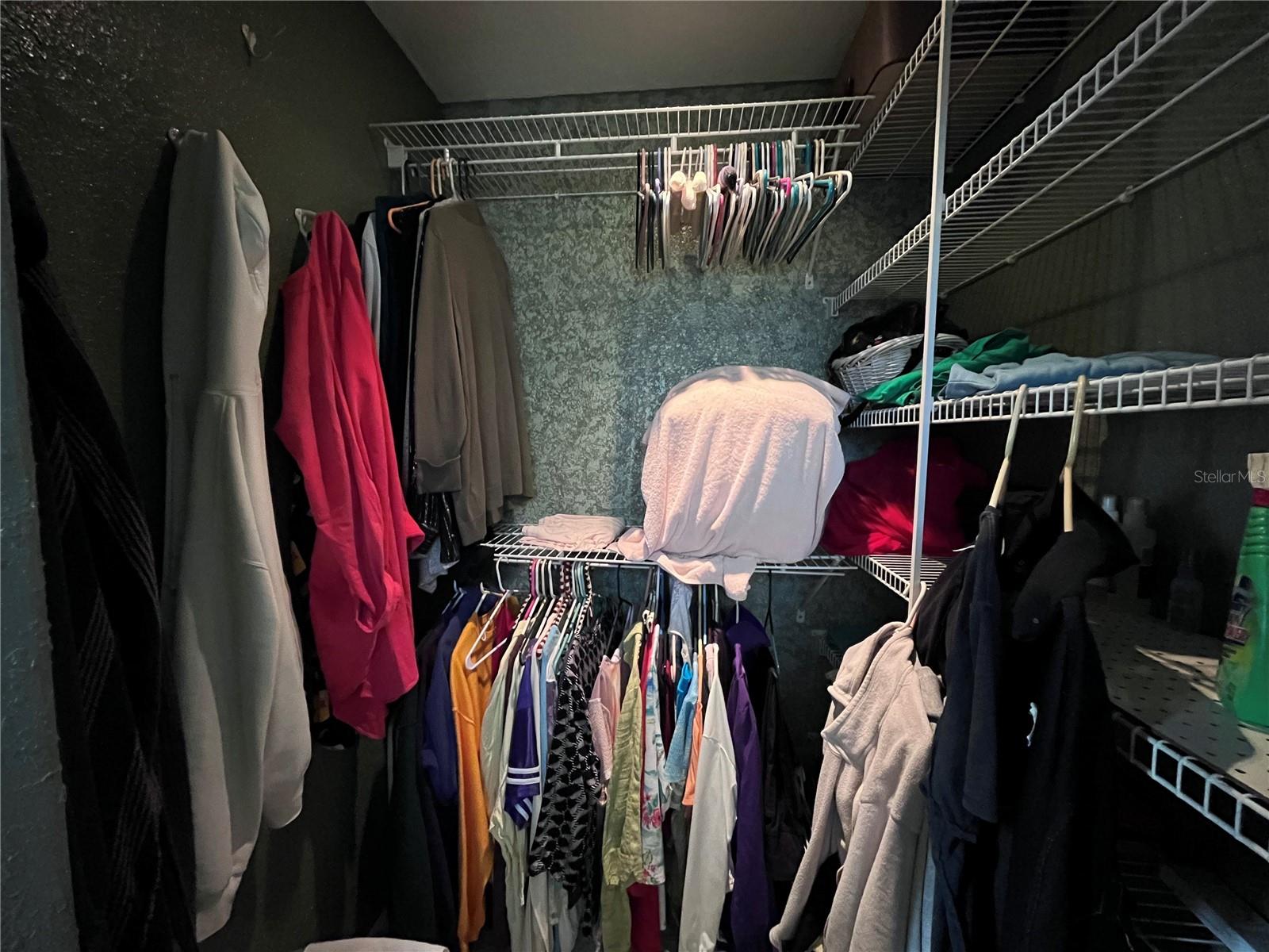 Primary walk in closet