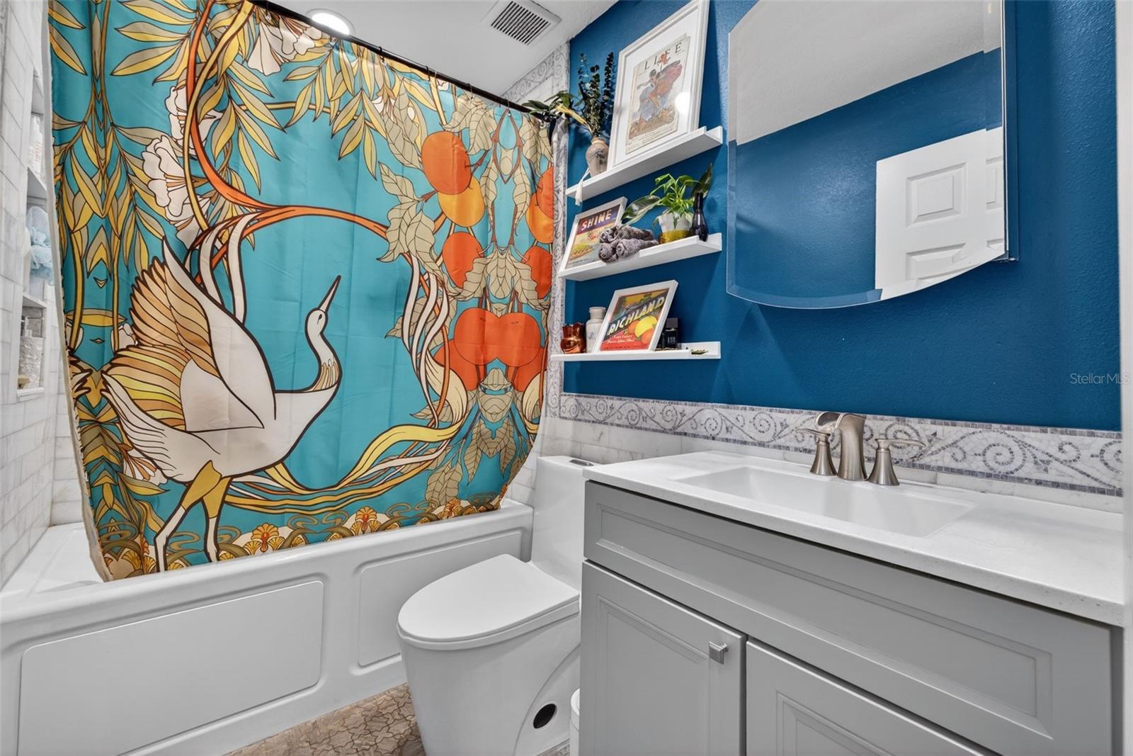 Bathroom with Marble