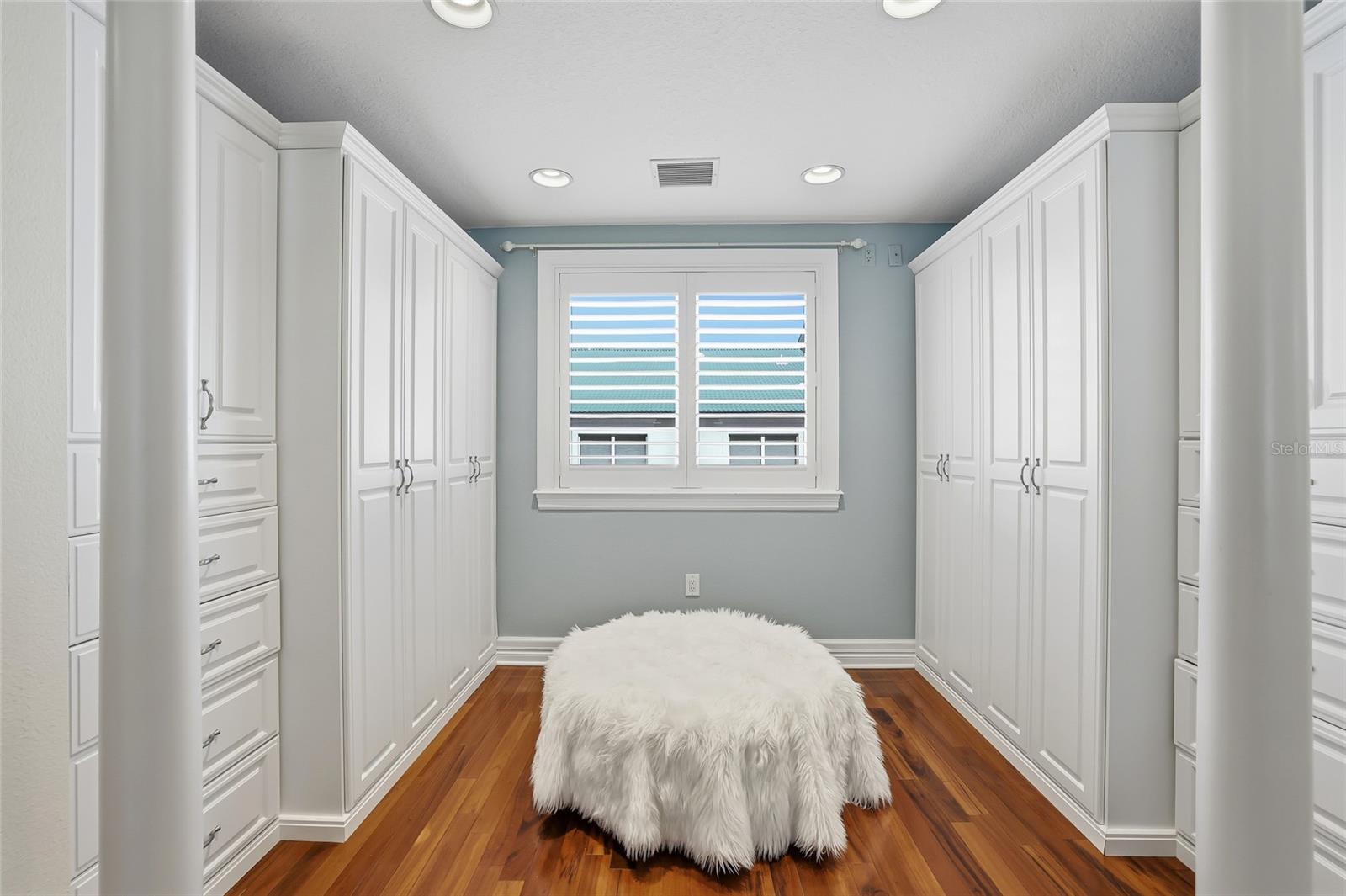 Dressing room in master suite