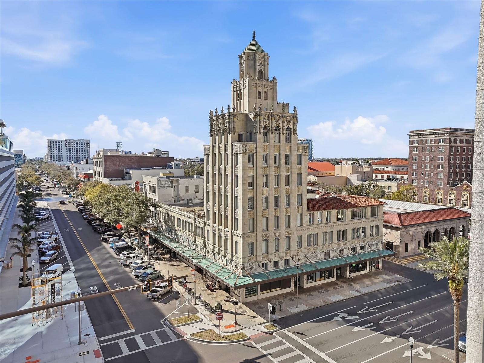 Iconic Snell Arcade on Central Avenue in Downtown St Pete.
