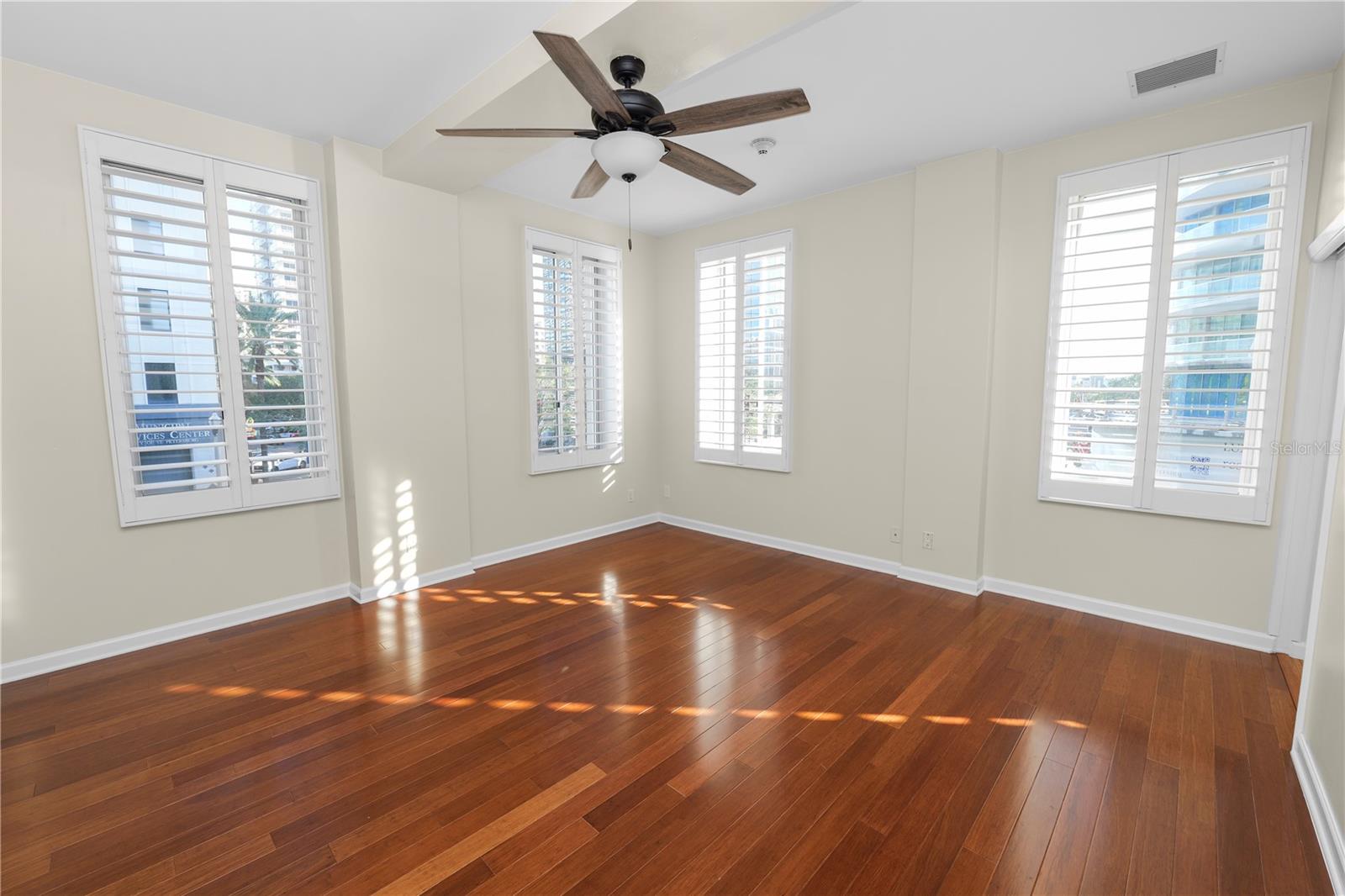 Spacious primary suite.