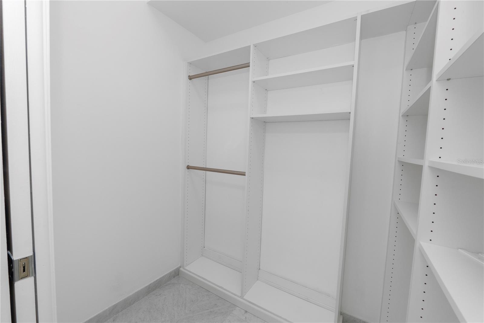Built-ins in the guest closet.