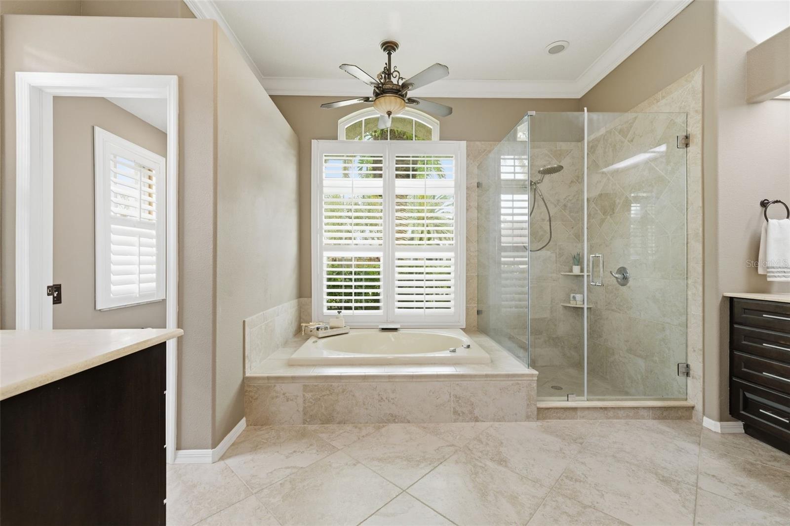 Remodeled primary bathroom.