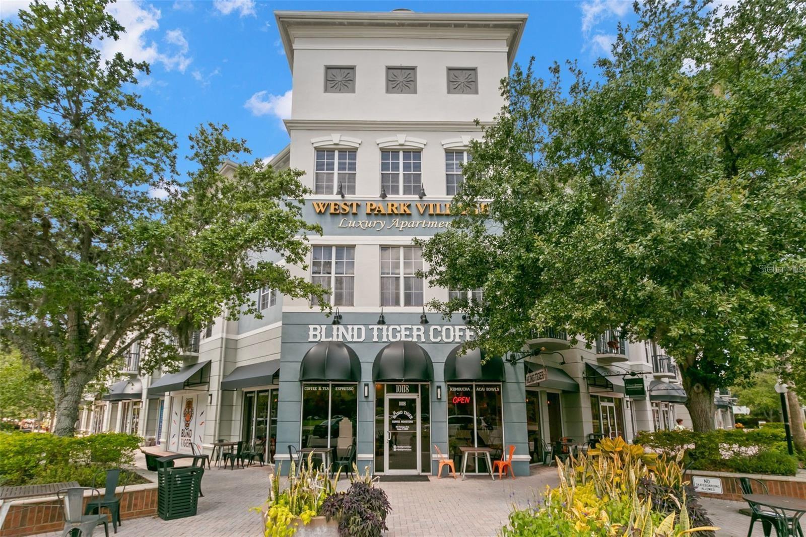 Westpark Village shops and restaurants.