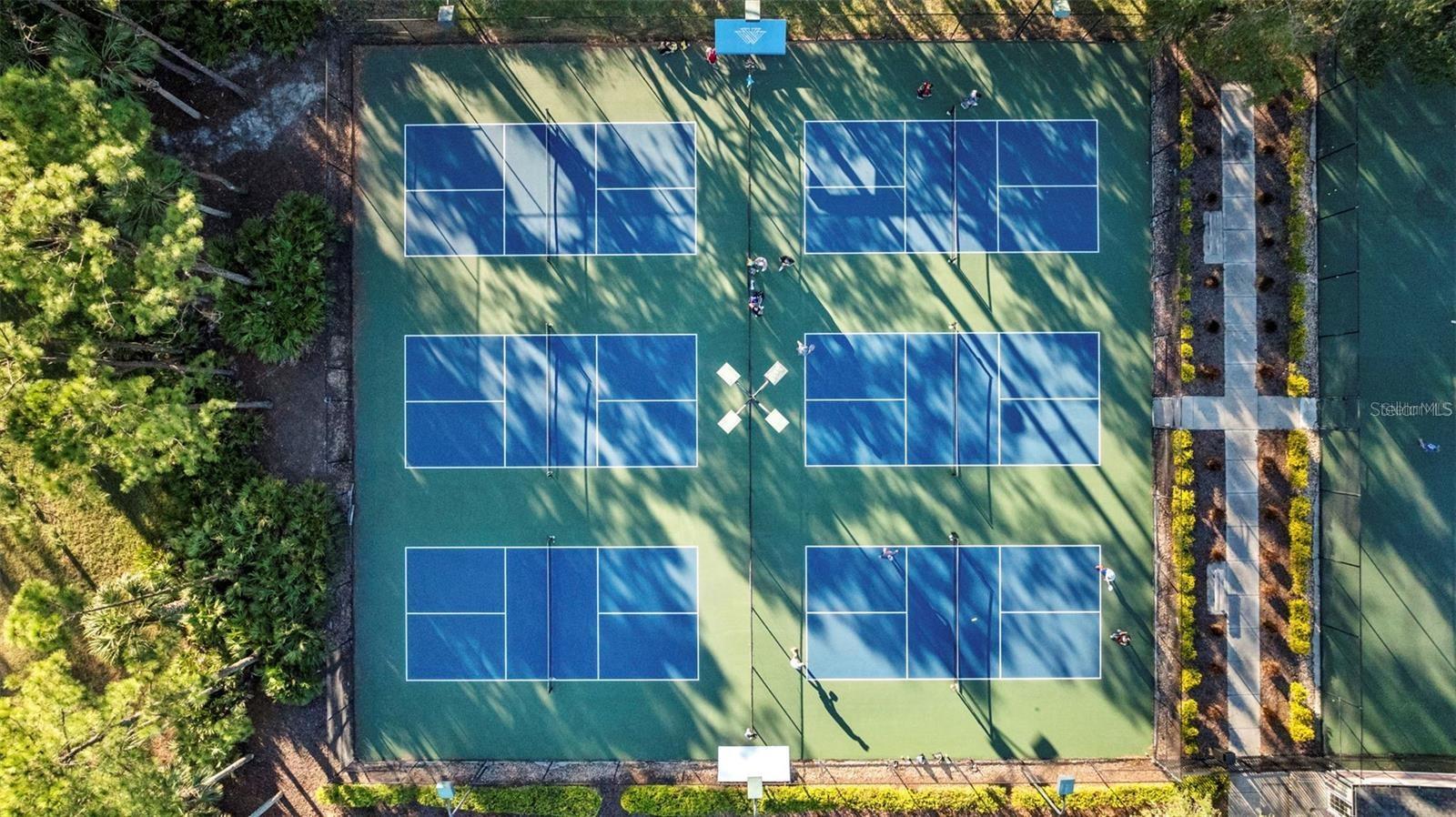 Pickleball courts.