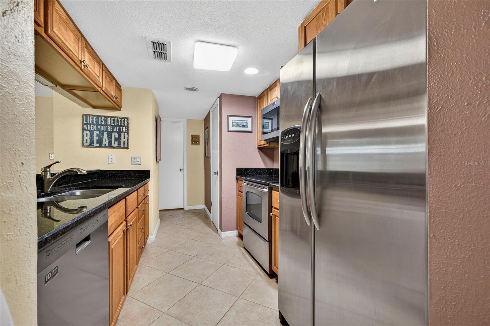 Galley style kitchen