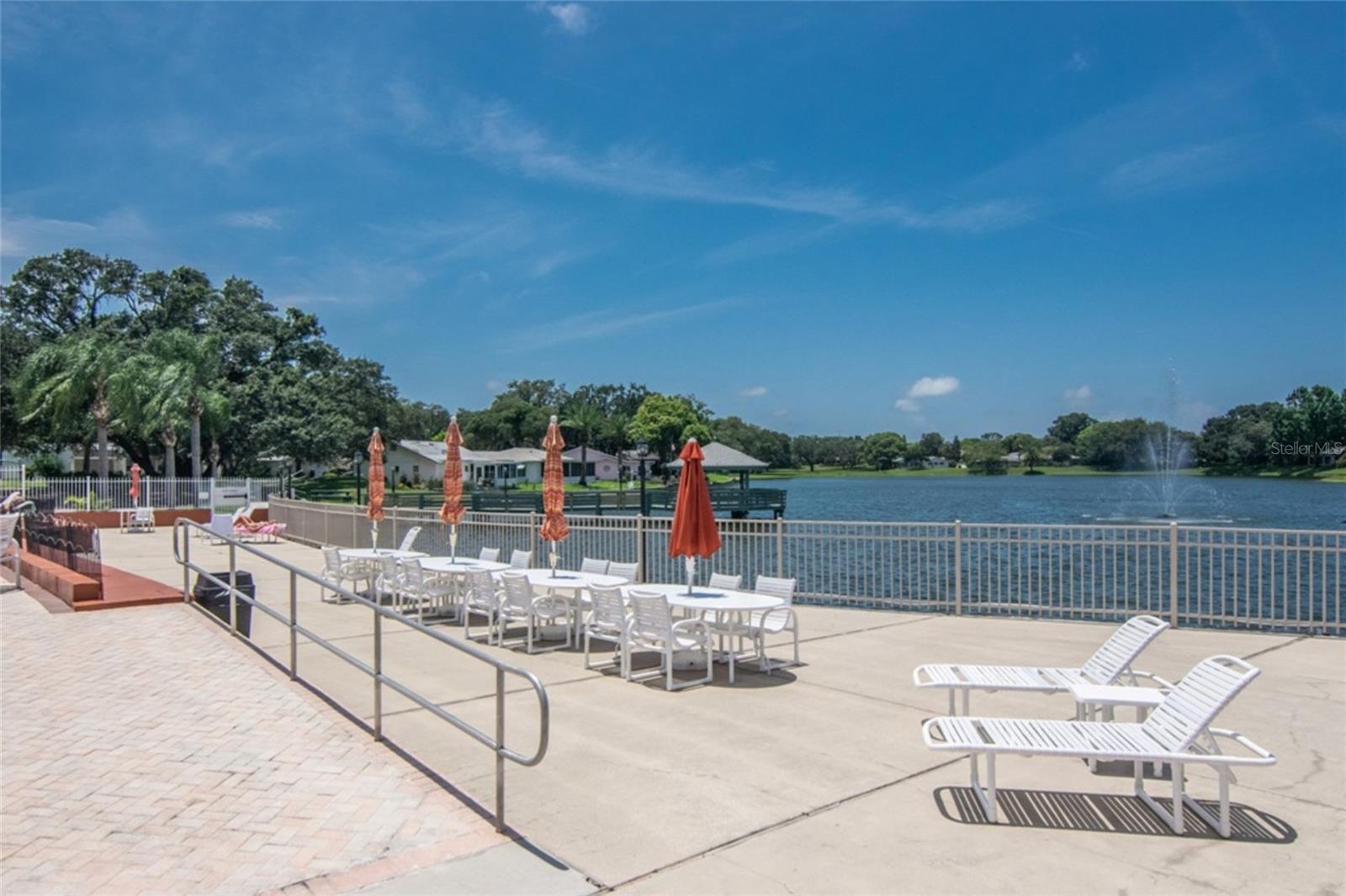 Timber Oaks Pool overlooking Lake