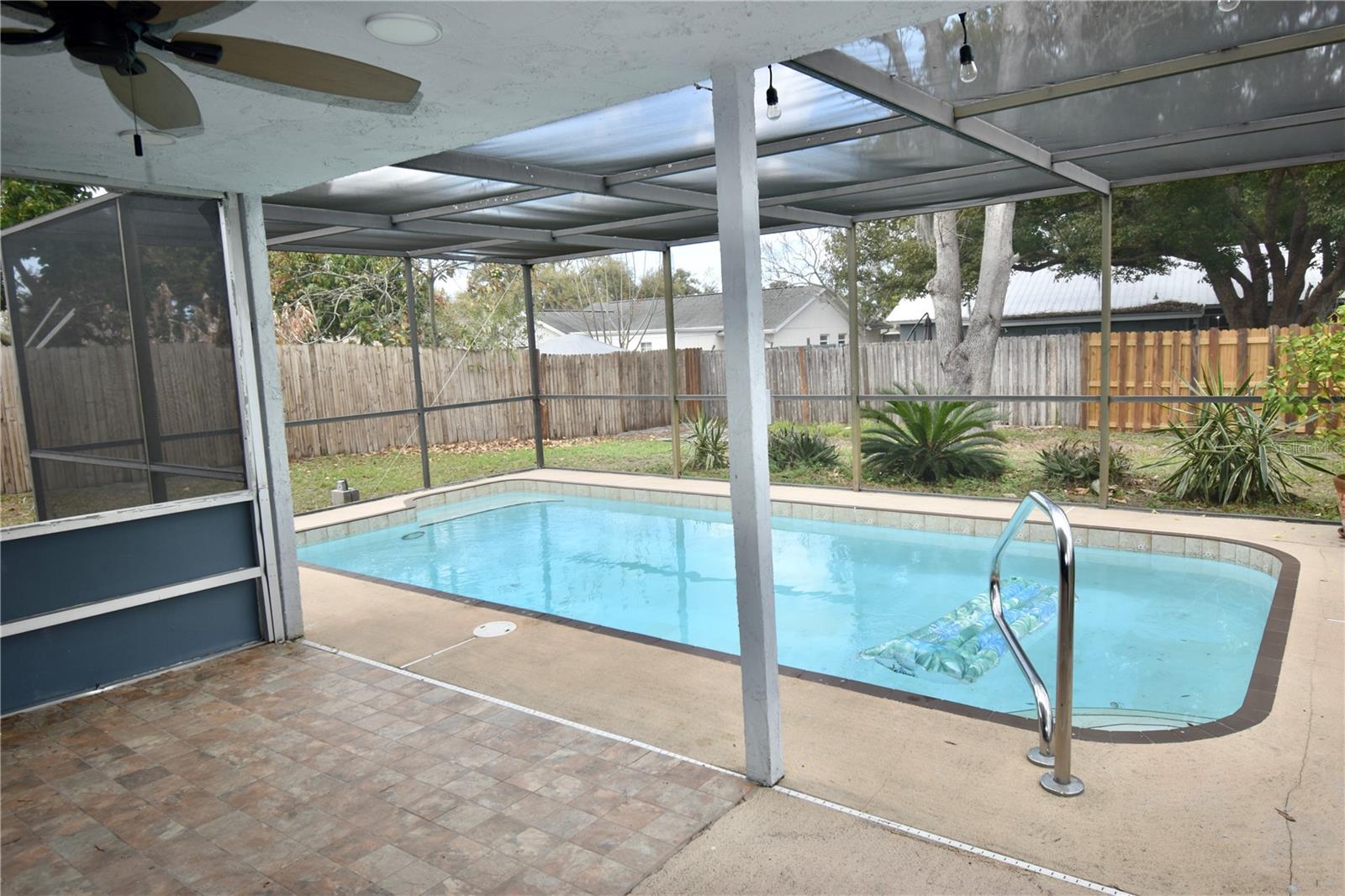 Pool and screened in patio