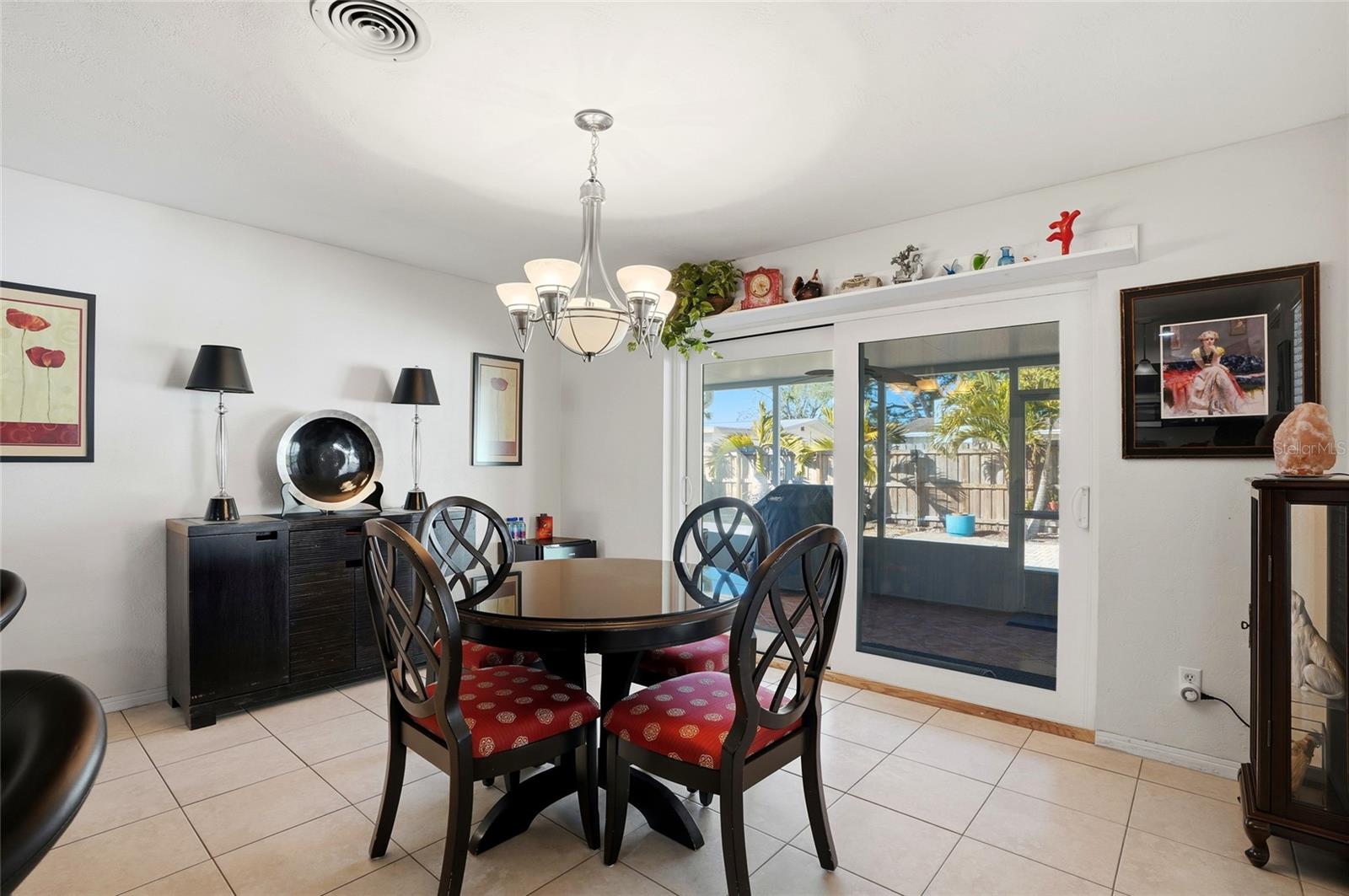 Dining space and Impact doors!