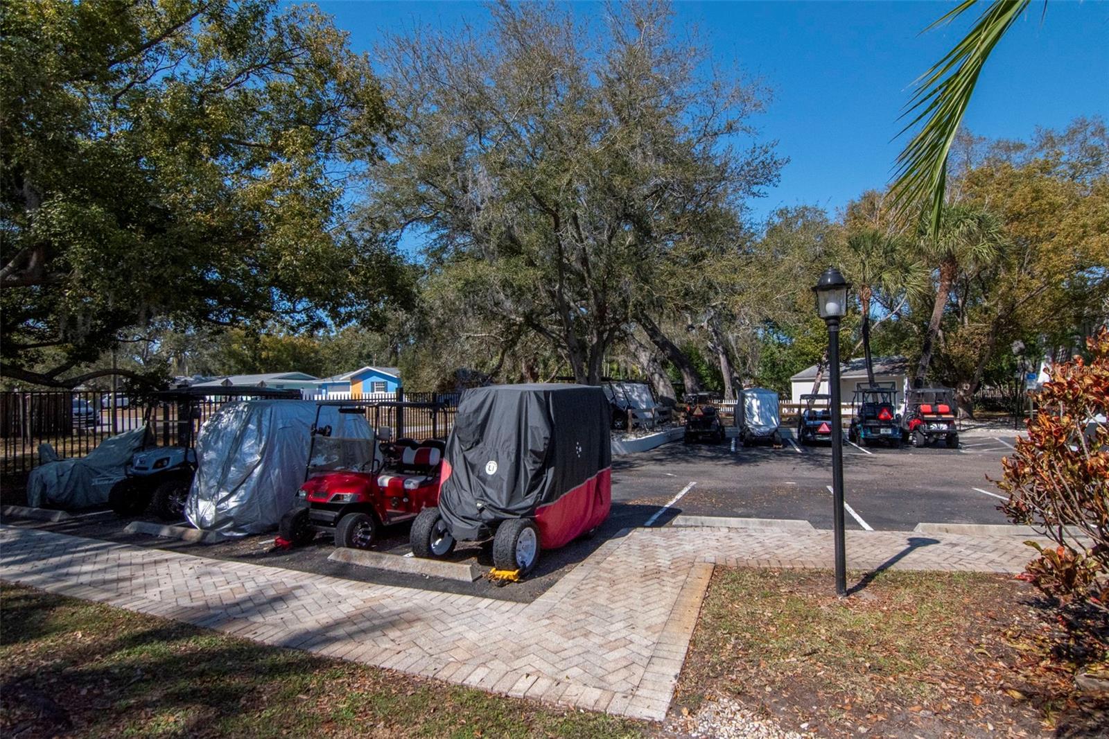 Designated Gold Cart parking