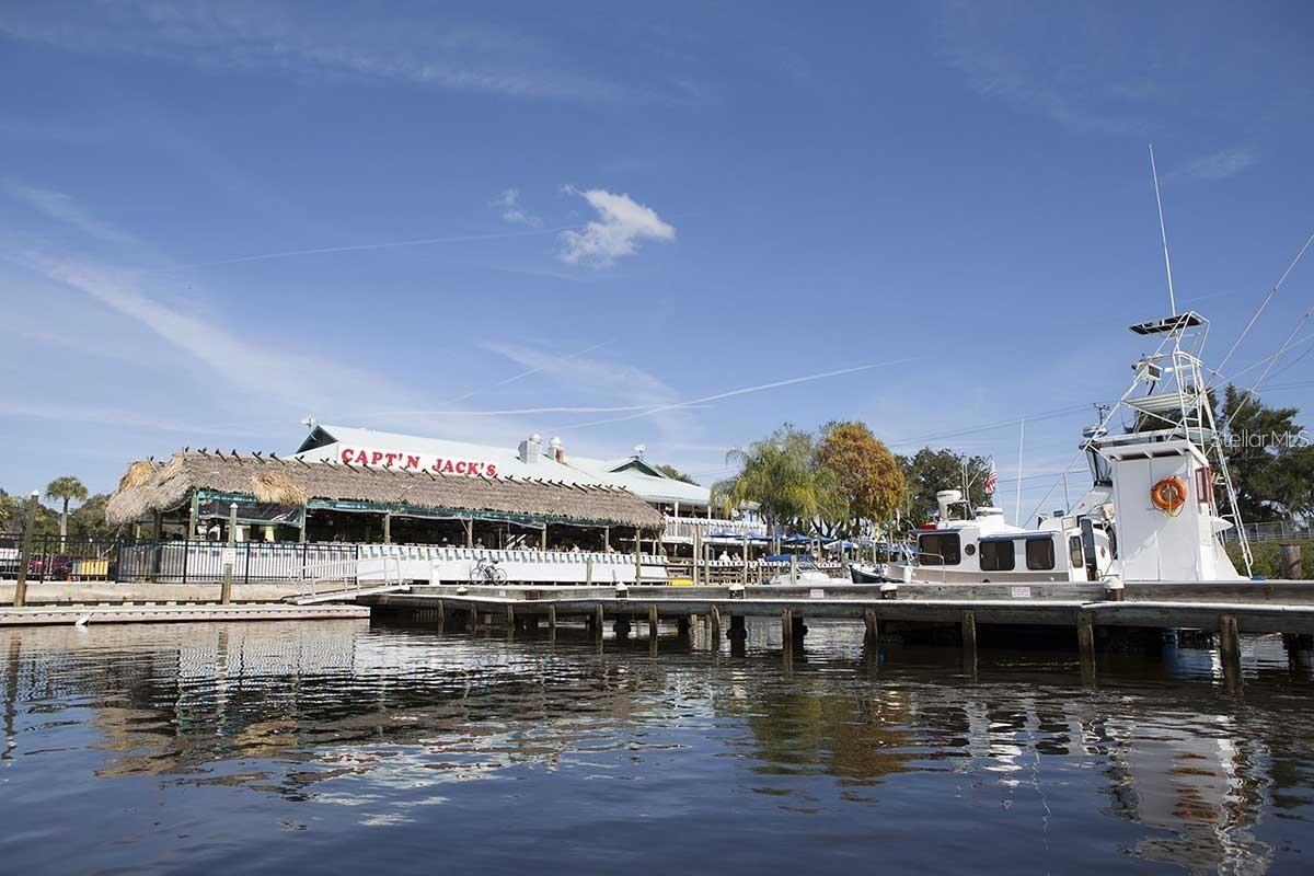 DOCK AT CAPTAIN JACKS IN TARPON FOR AN AWESOME MEAL
