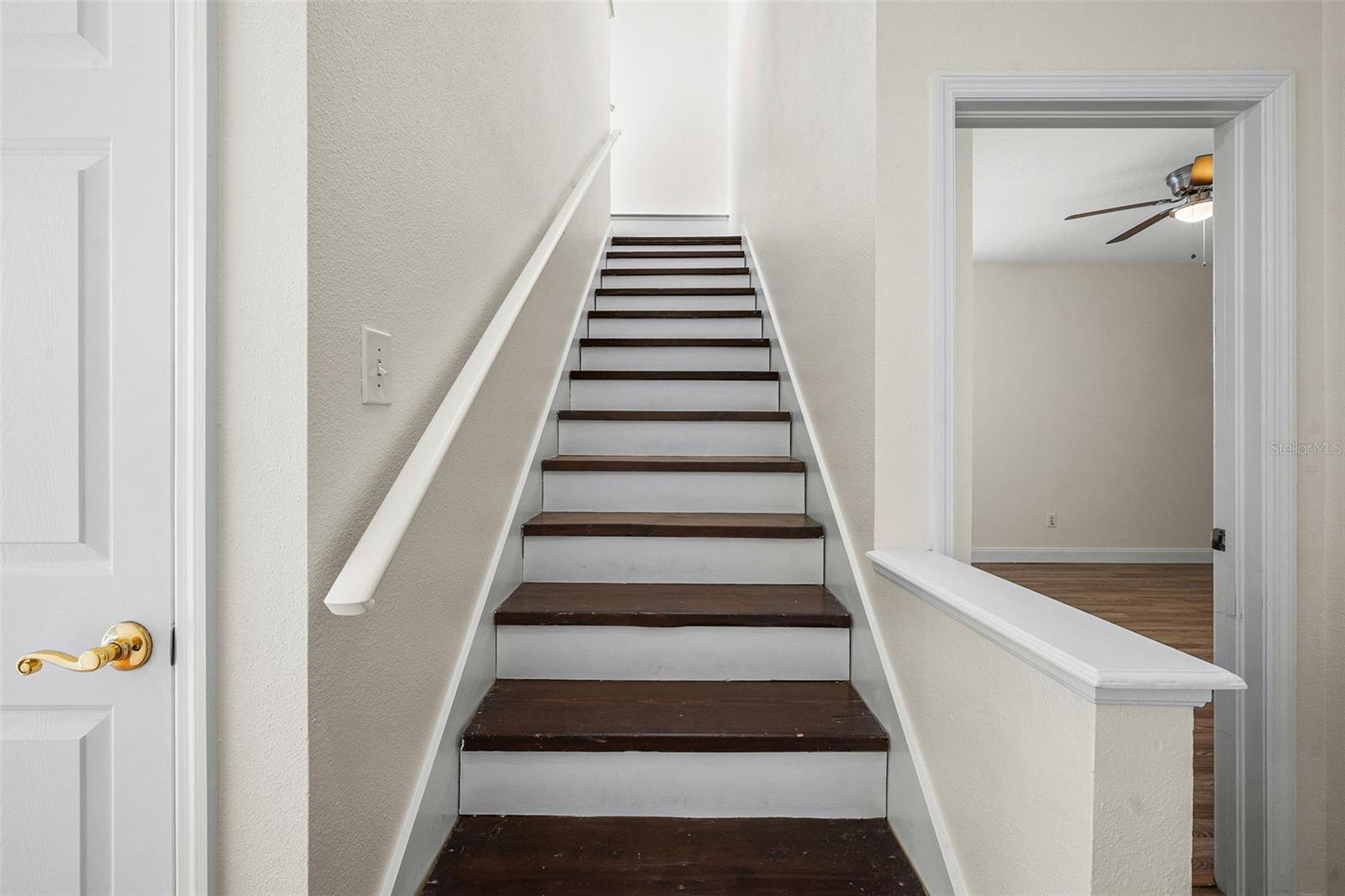 Stairs to second level