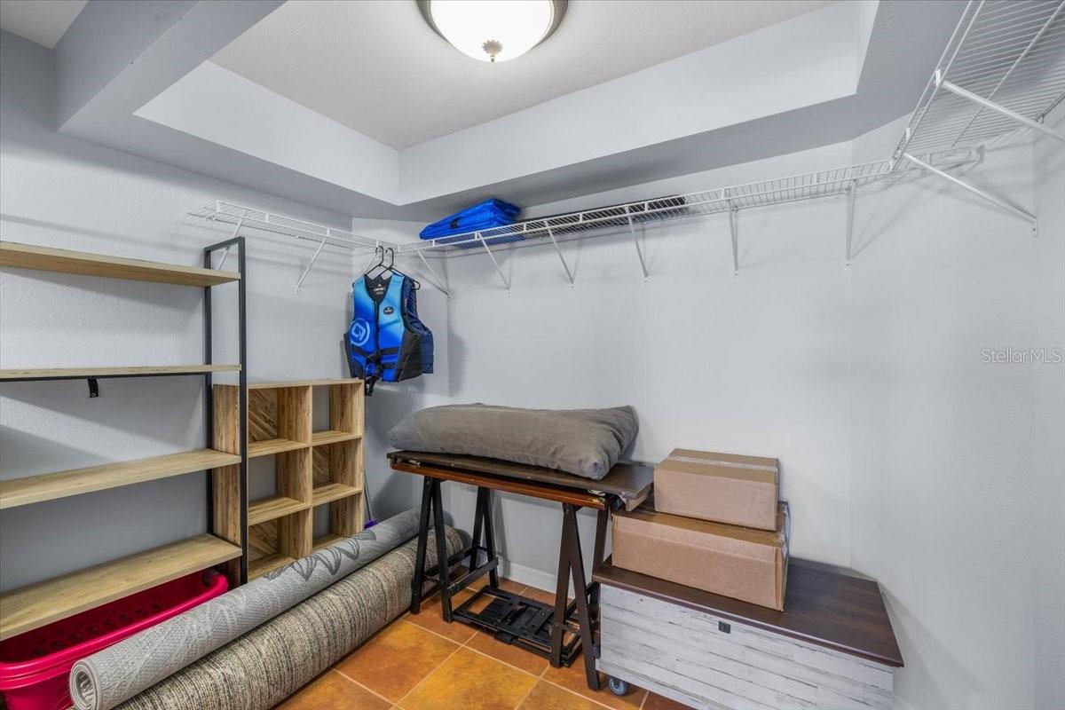 first floor bonus area storage closet