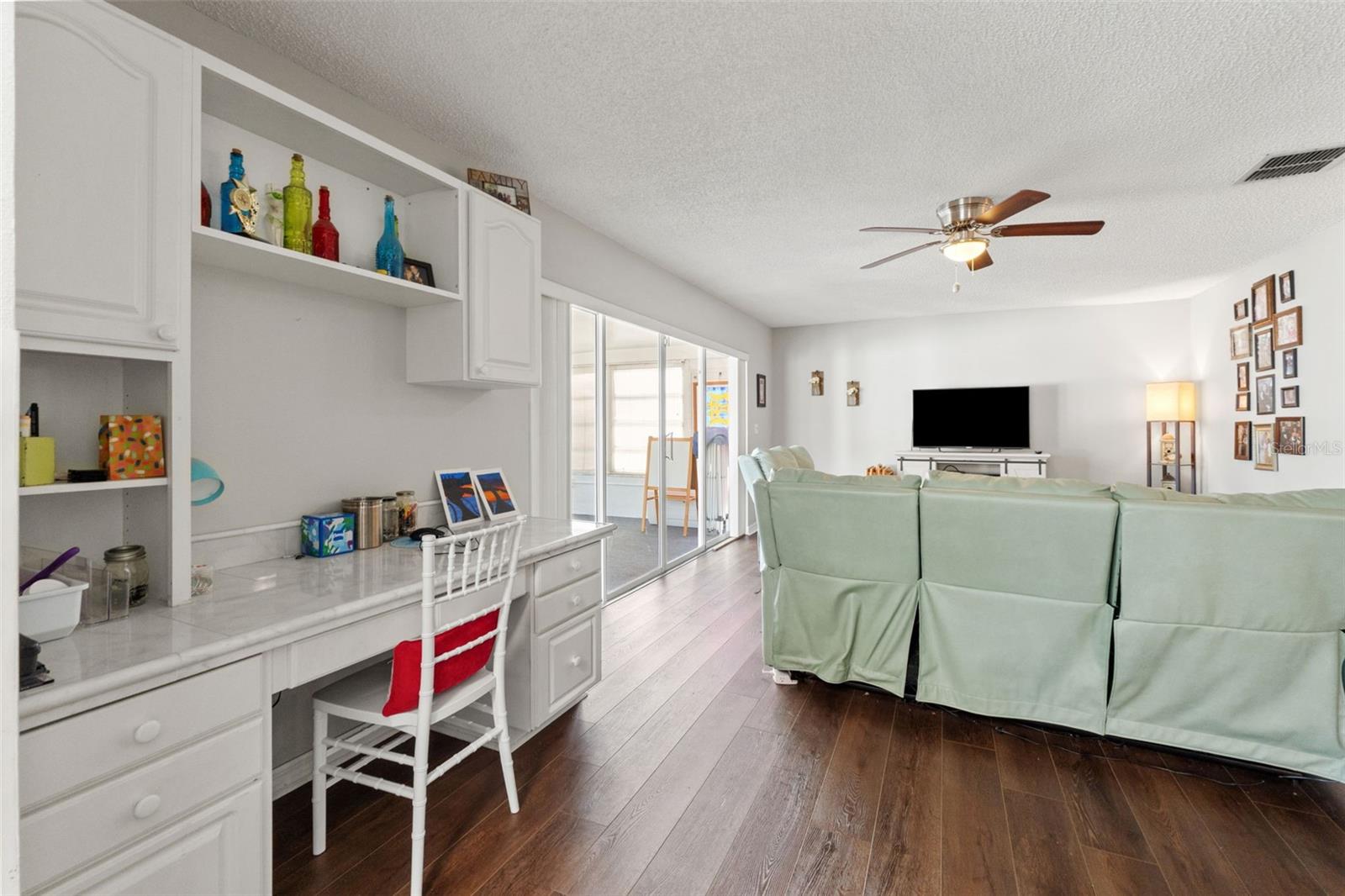 Family Room + Desk