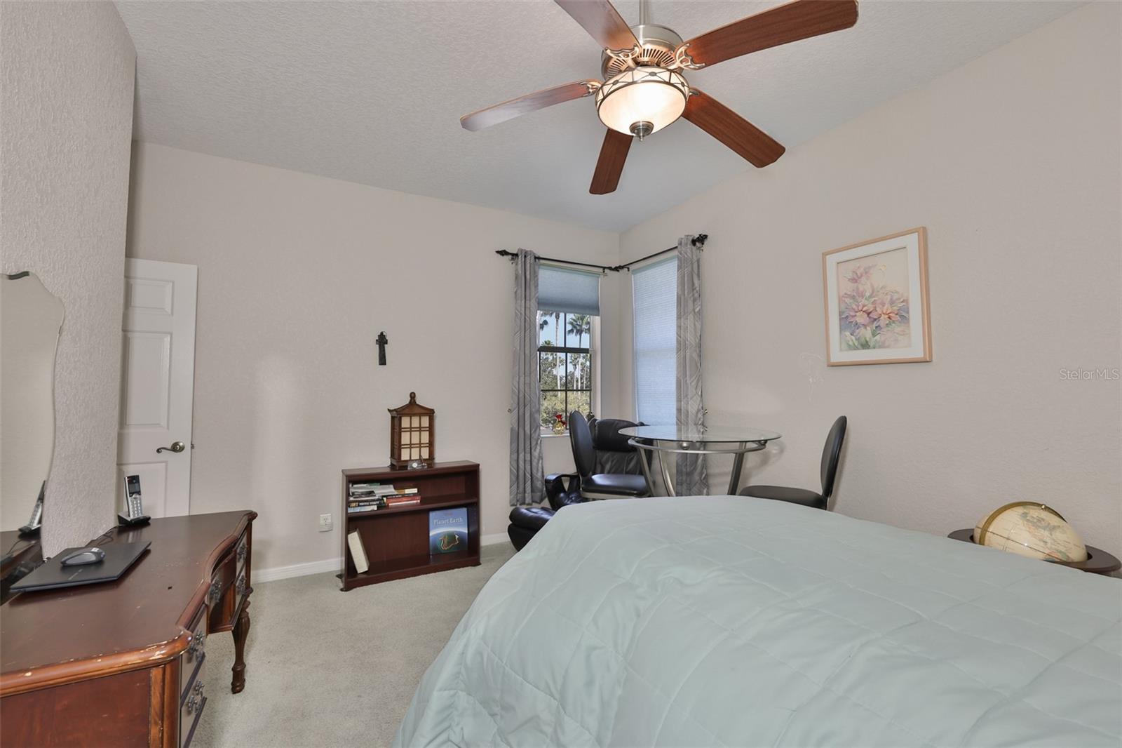 Built in wall closet and windows make this a great room for guests and family.