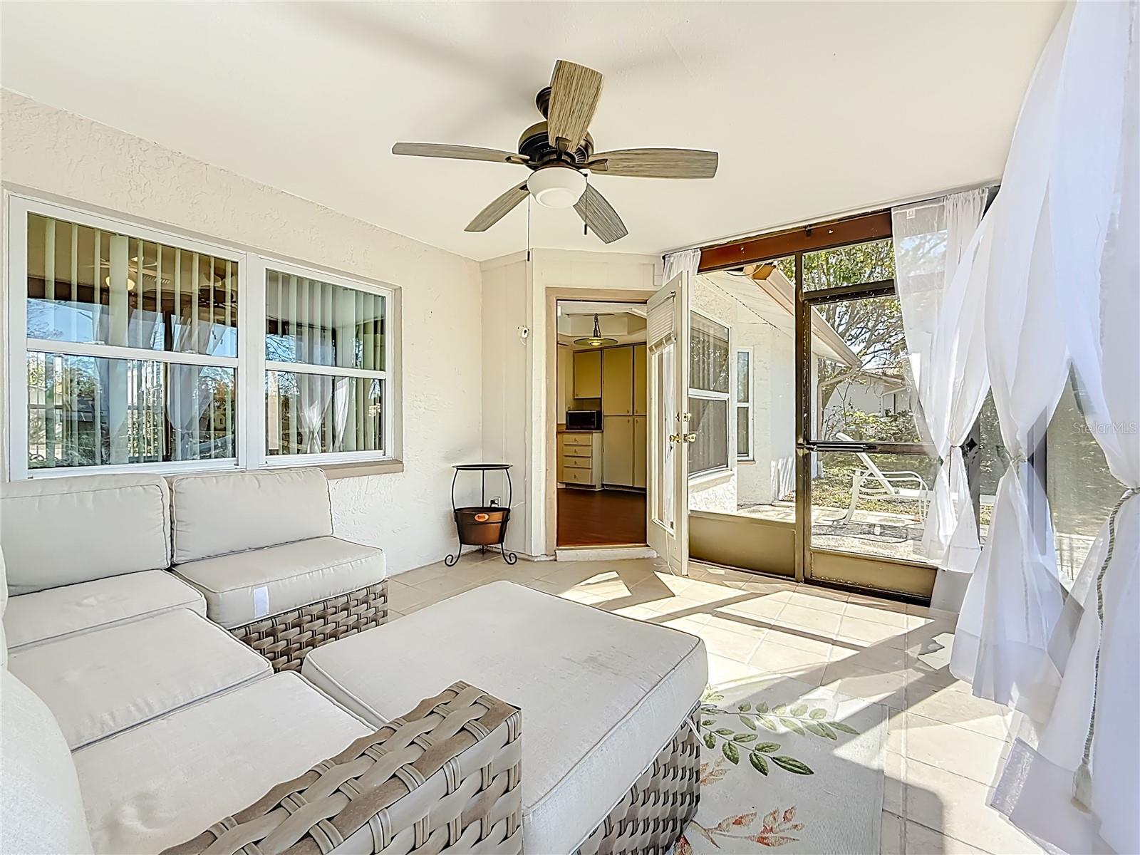 Screened Lanai off Living Space