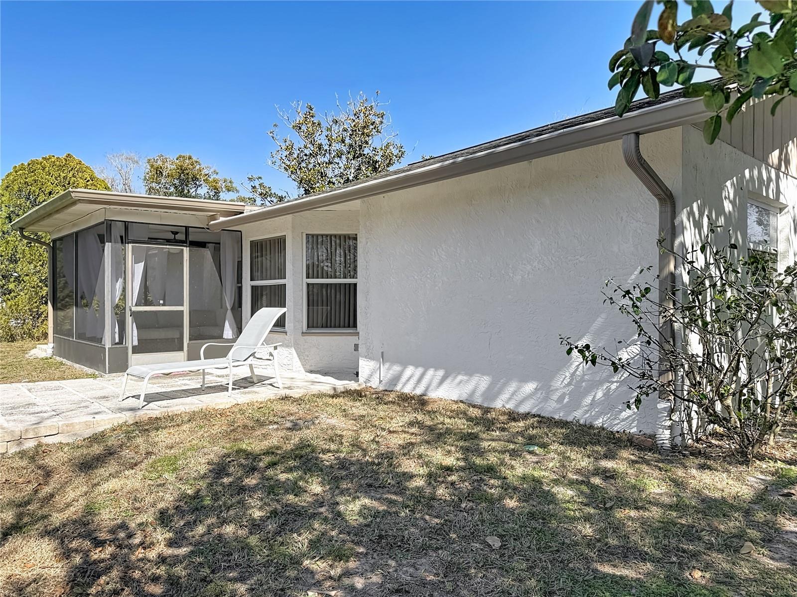 Paver Patio Area Overlooking Lake